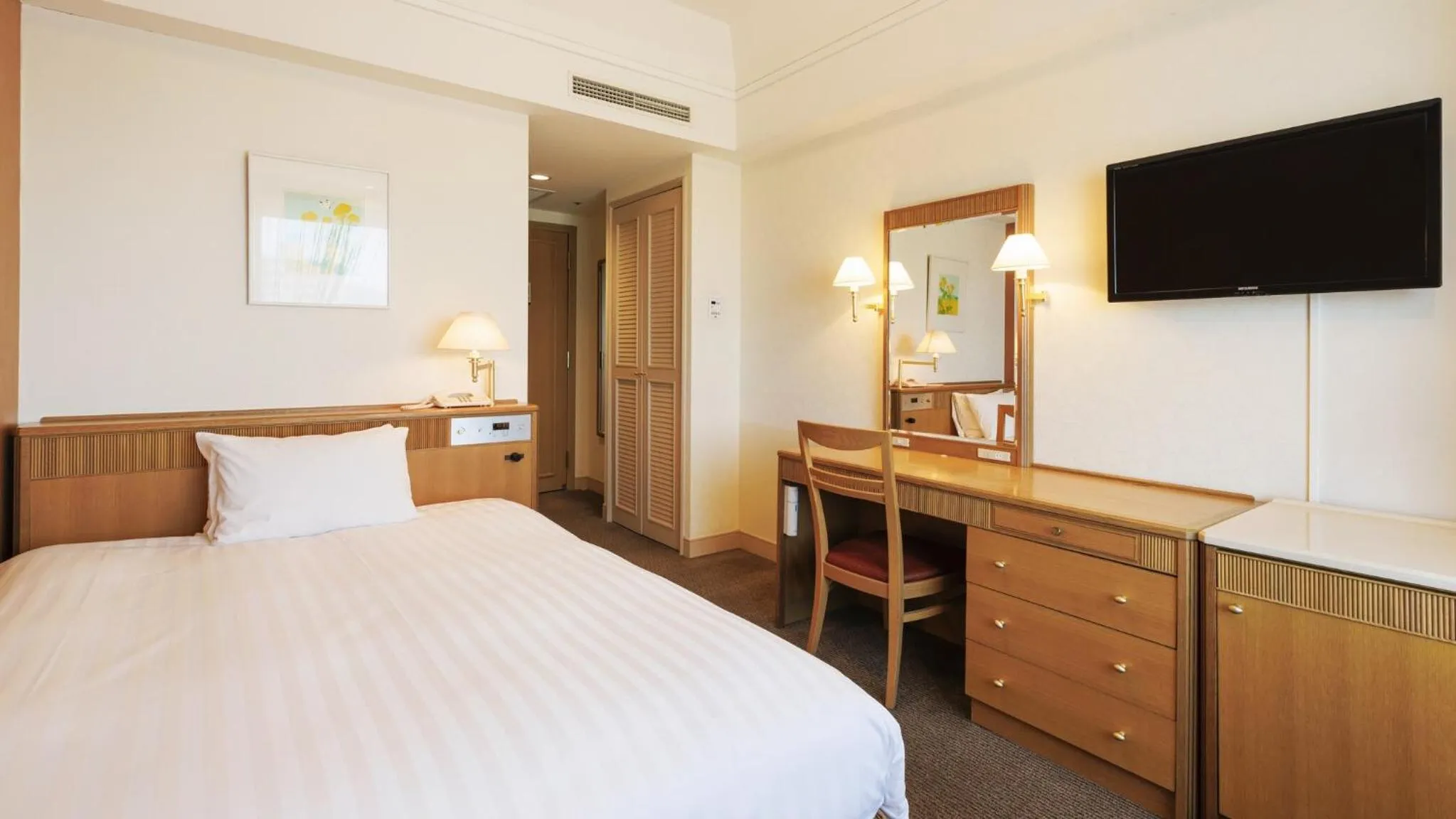 Bed in Hotel Nikko Northland Obihiro