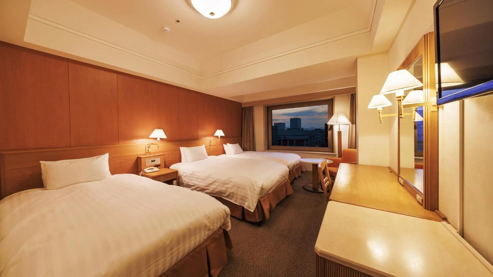 Bed in Hotel Nikko Northland Obihiro