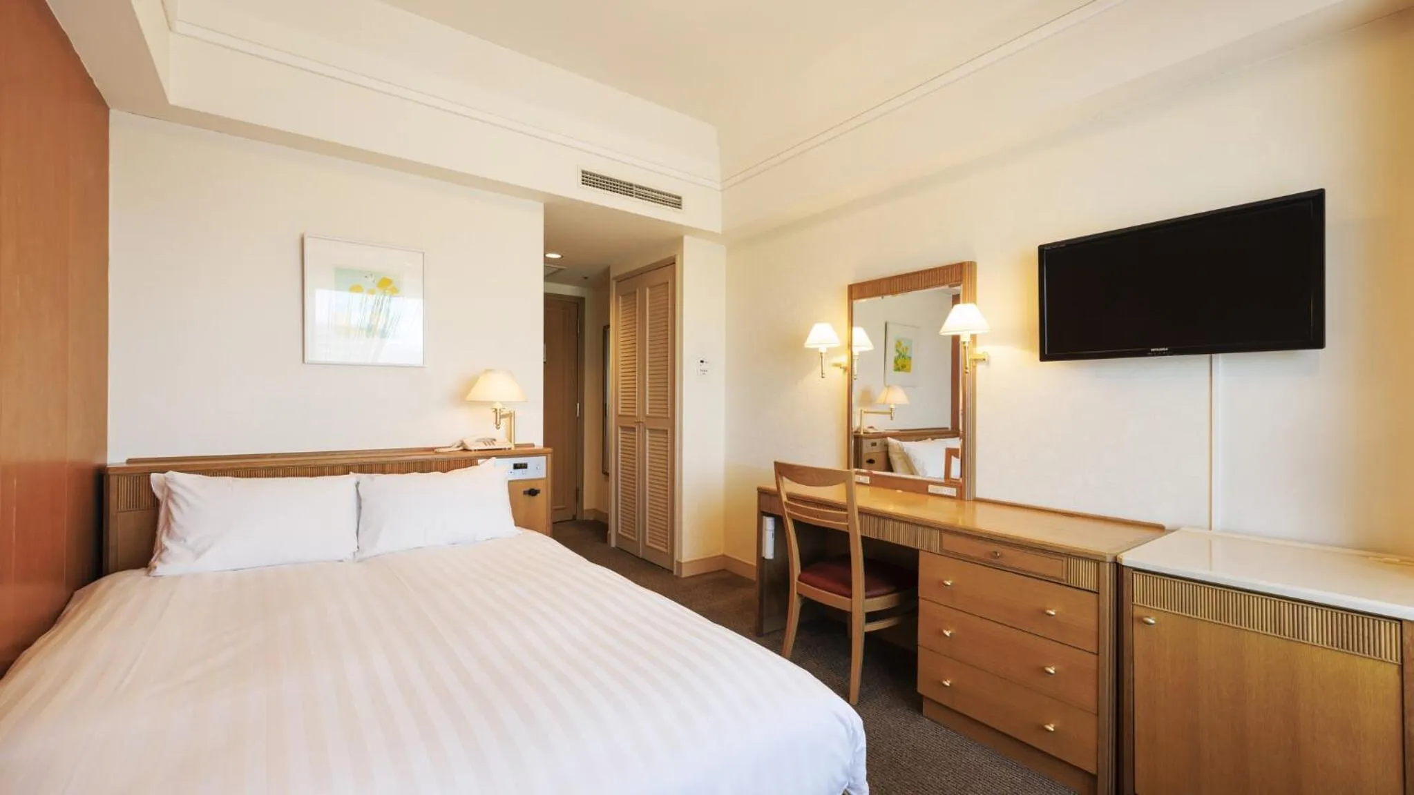 Bed in Hotel Nikko Northland Obihiro