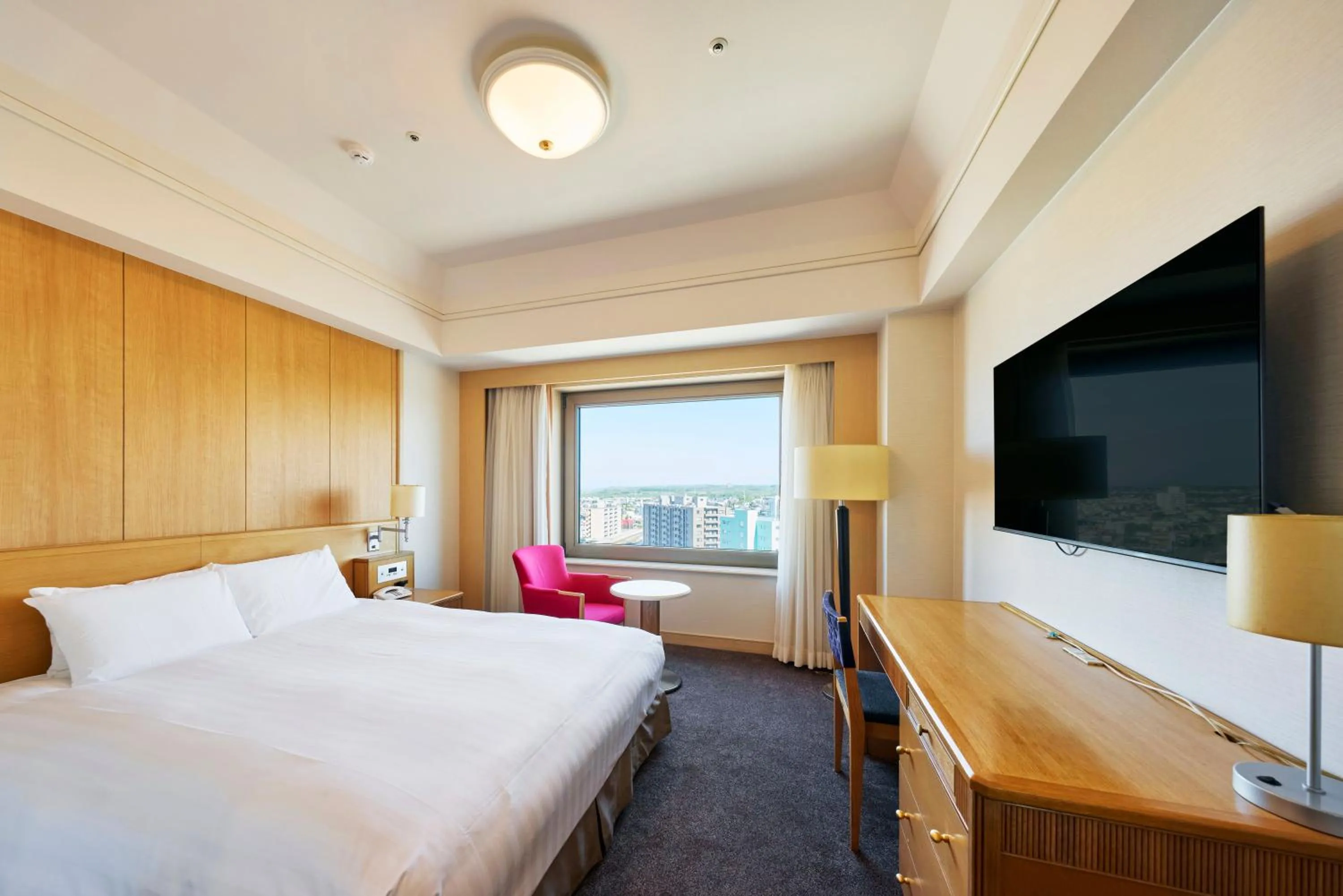 Bed in Hotel Nikko Northland Obihiro