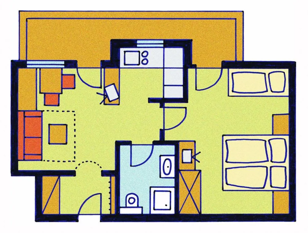 Floor plan in Alpenpension Pfurtscheller