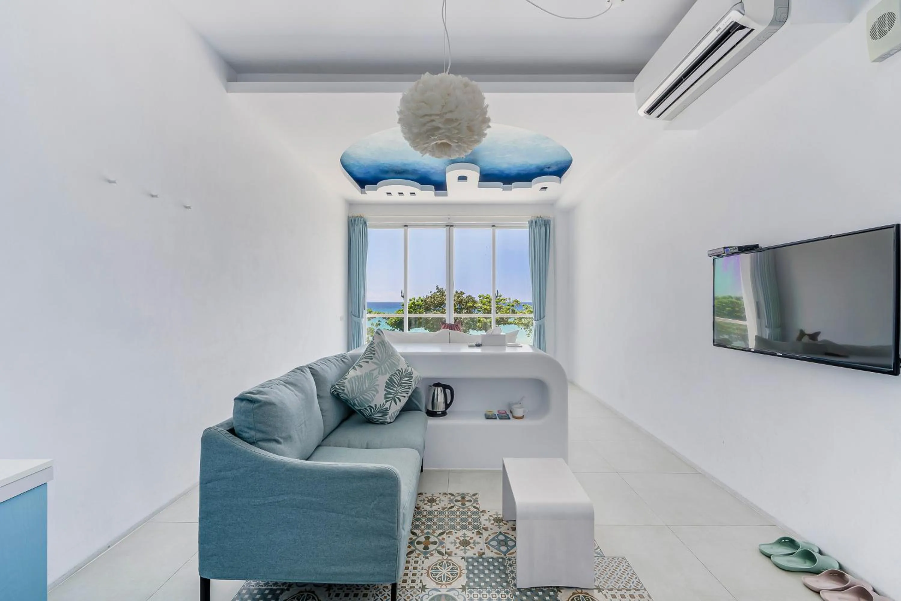 Living room in Cat at Greece