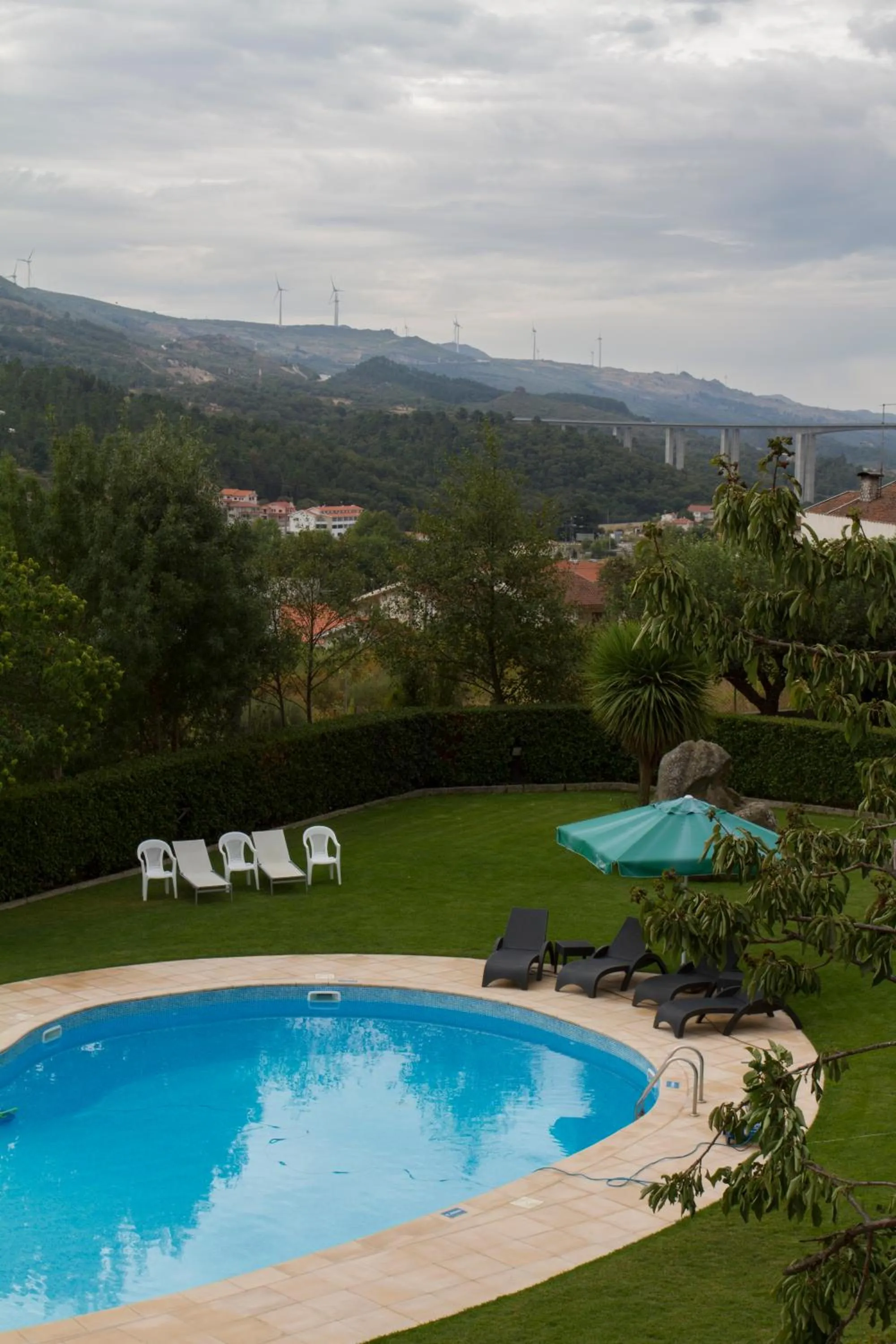 Pool view in Hotel Aguiar da Pena