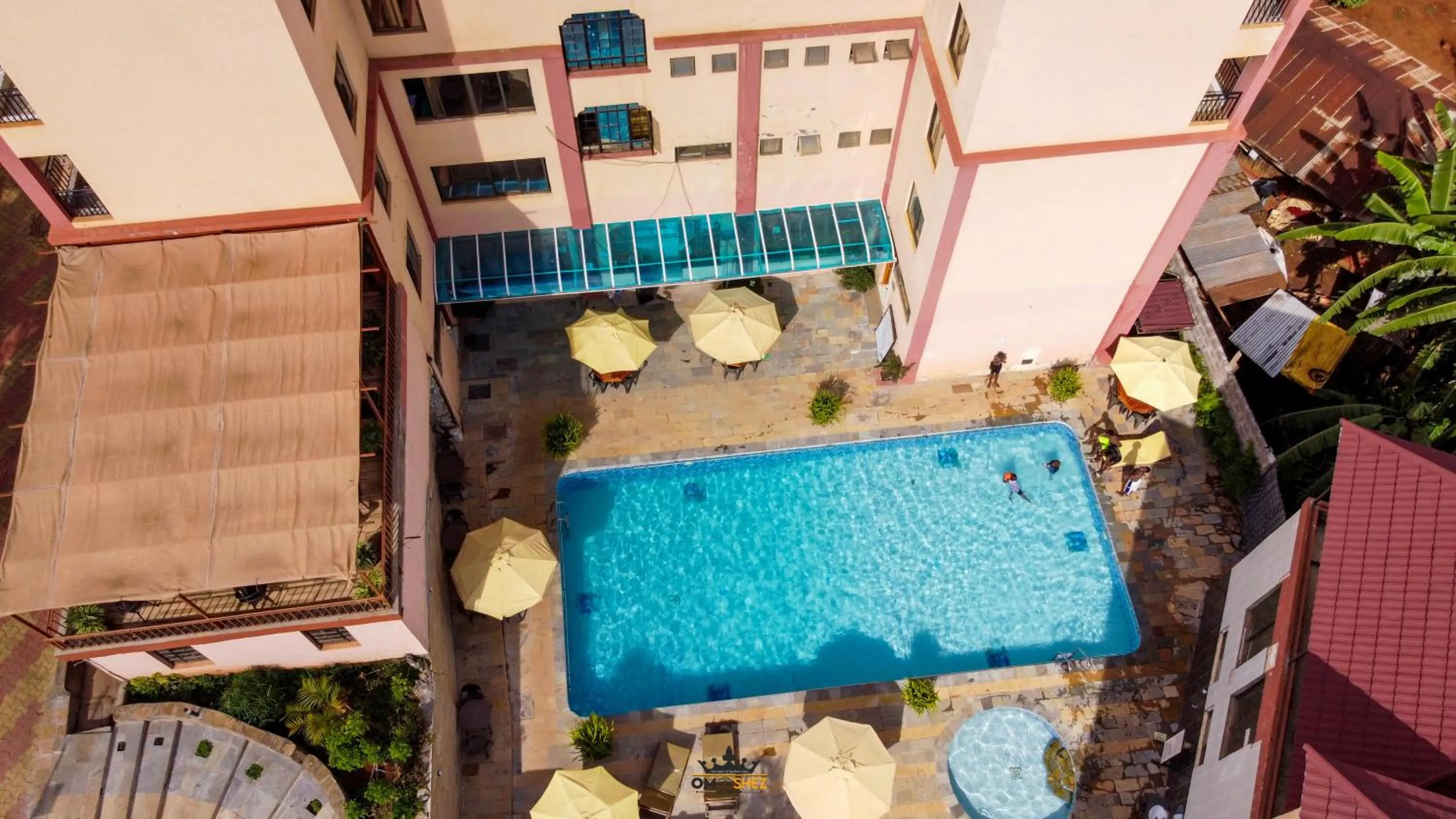 Swimming pool in Omega Gardens Hotel