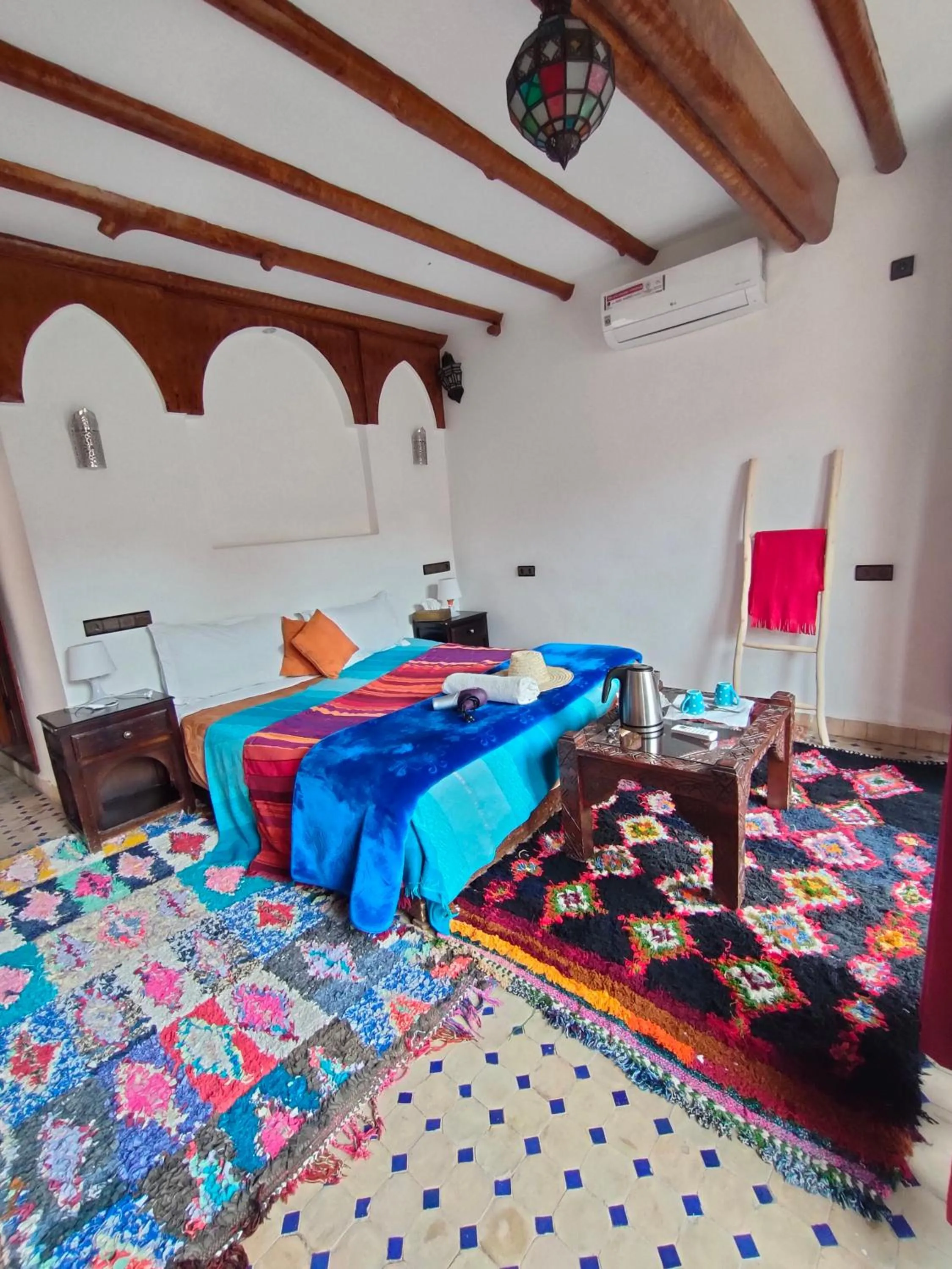 Bed in Riad Atlas Toubkal