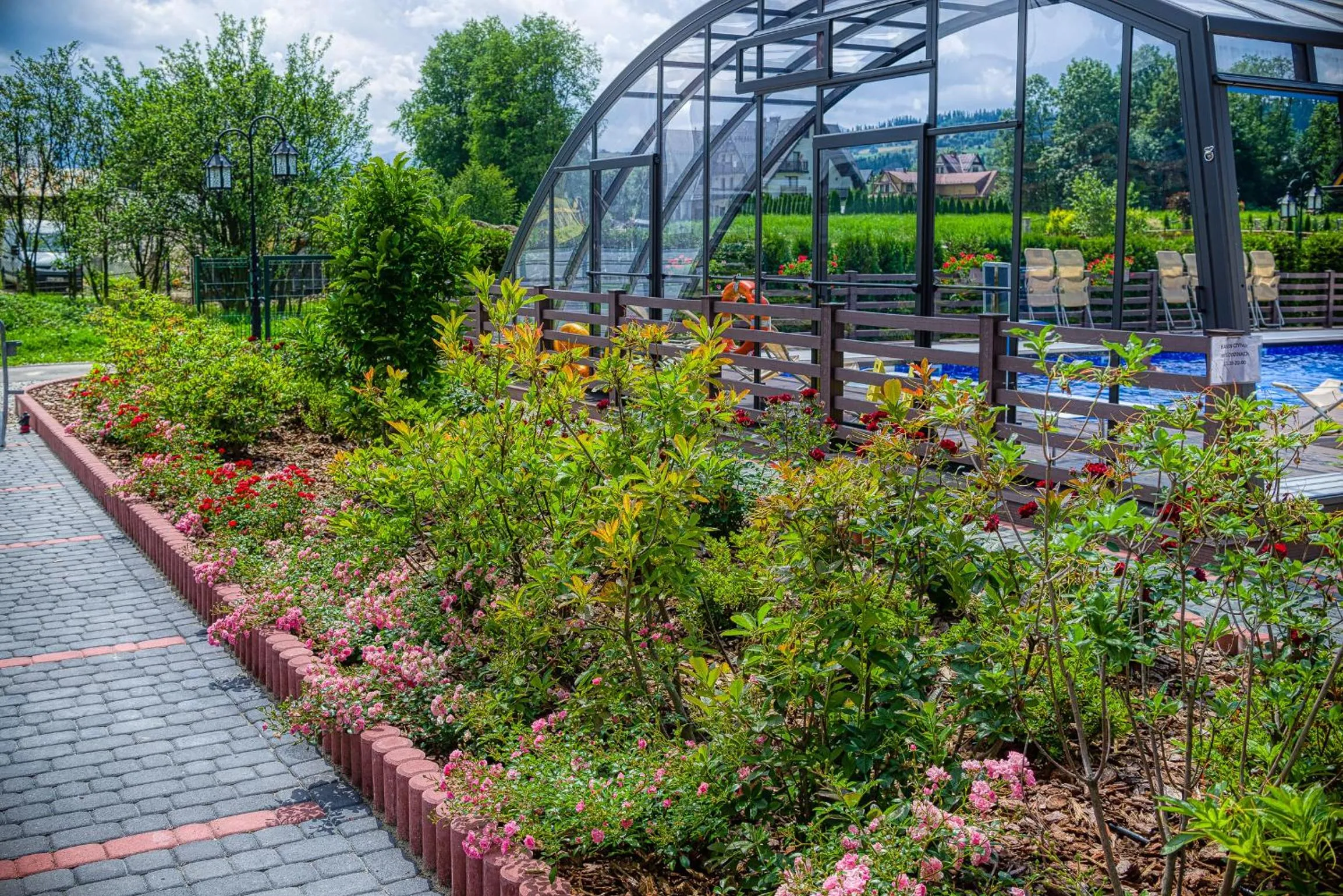 Garden view in Hotel Liptakówka