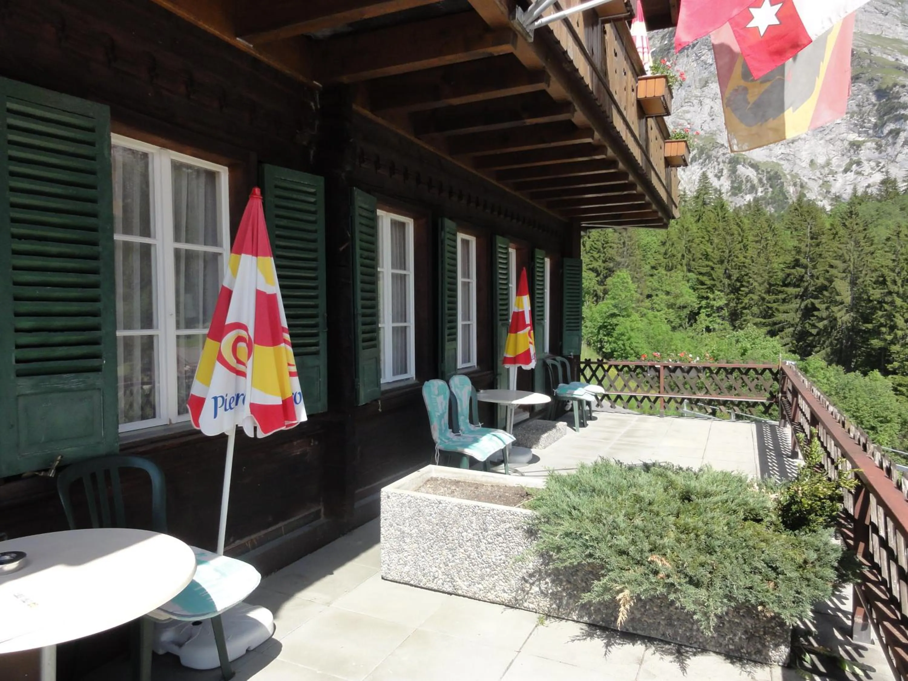 Balcony/Terrace in Hotel Blümlisalp