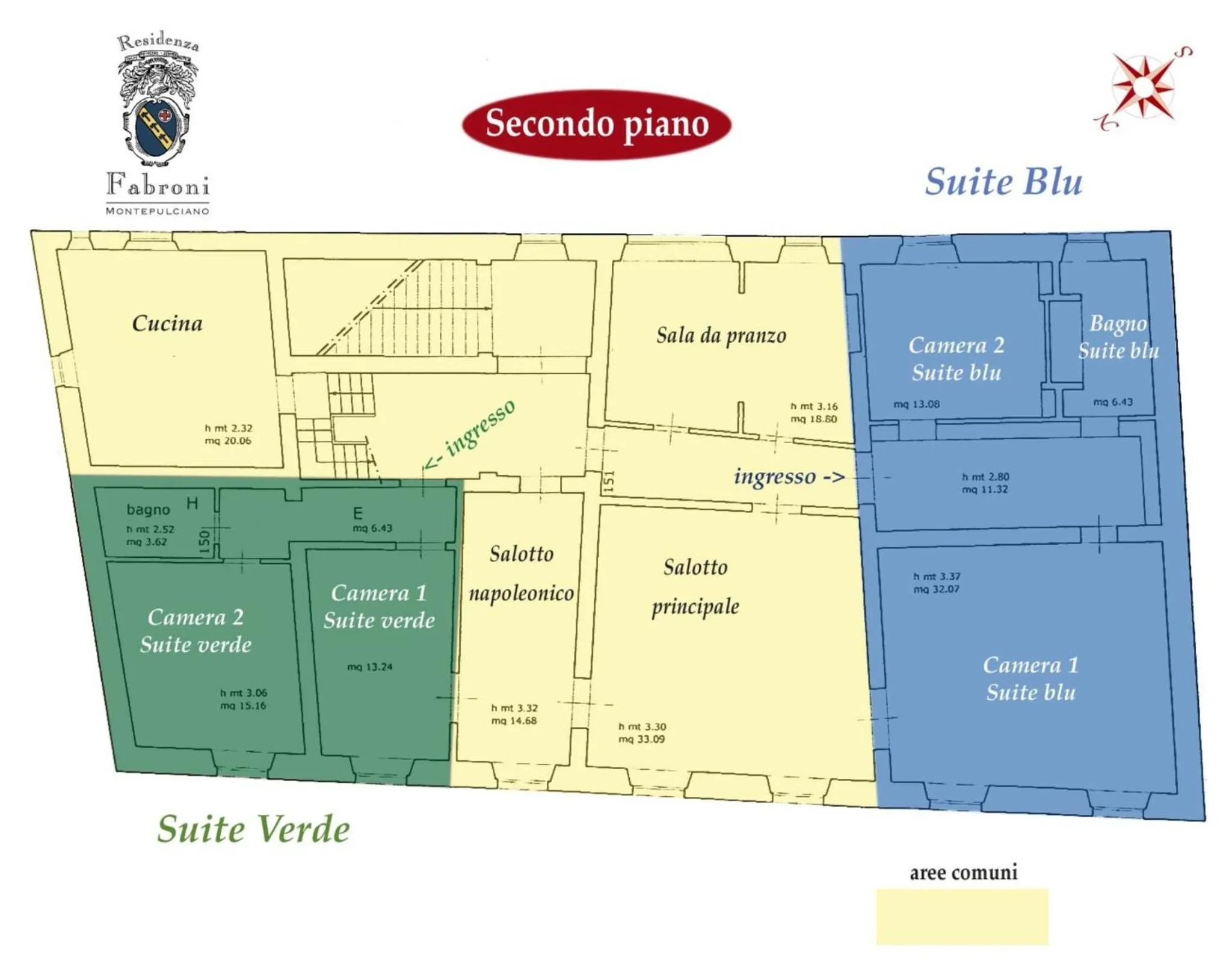 Decorative detail in Residenza Fabroni