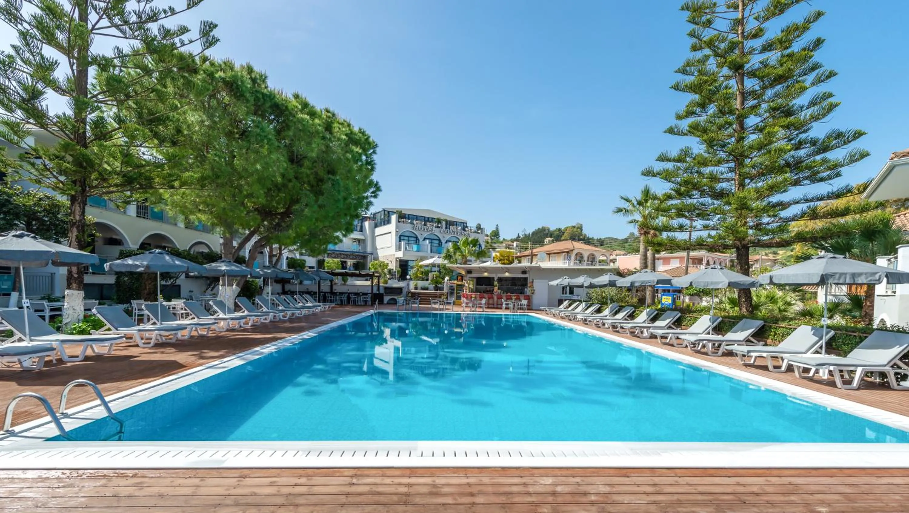 Pool view in Contessa Hotel