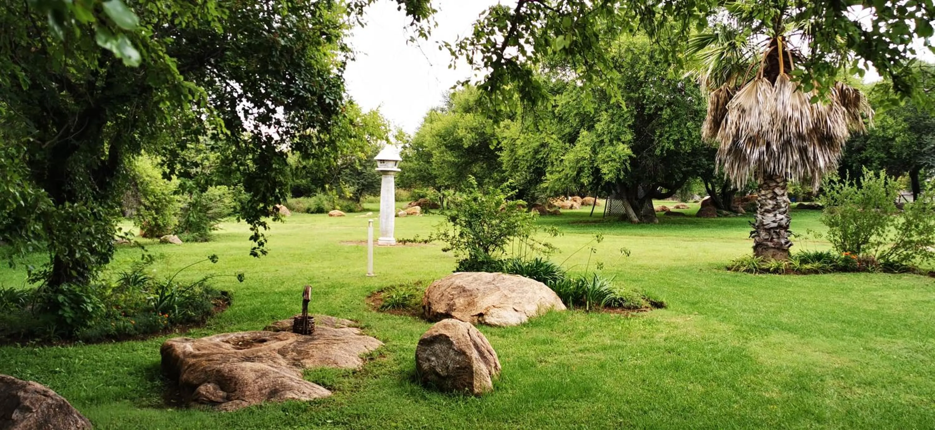Garden in River Rock Lodge