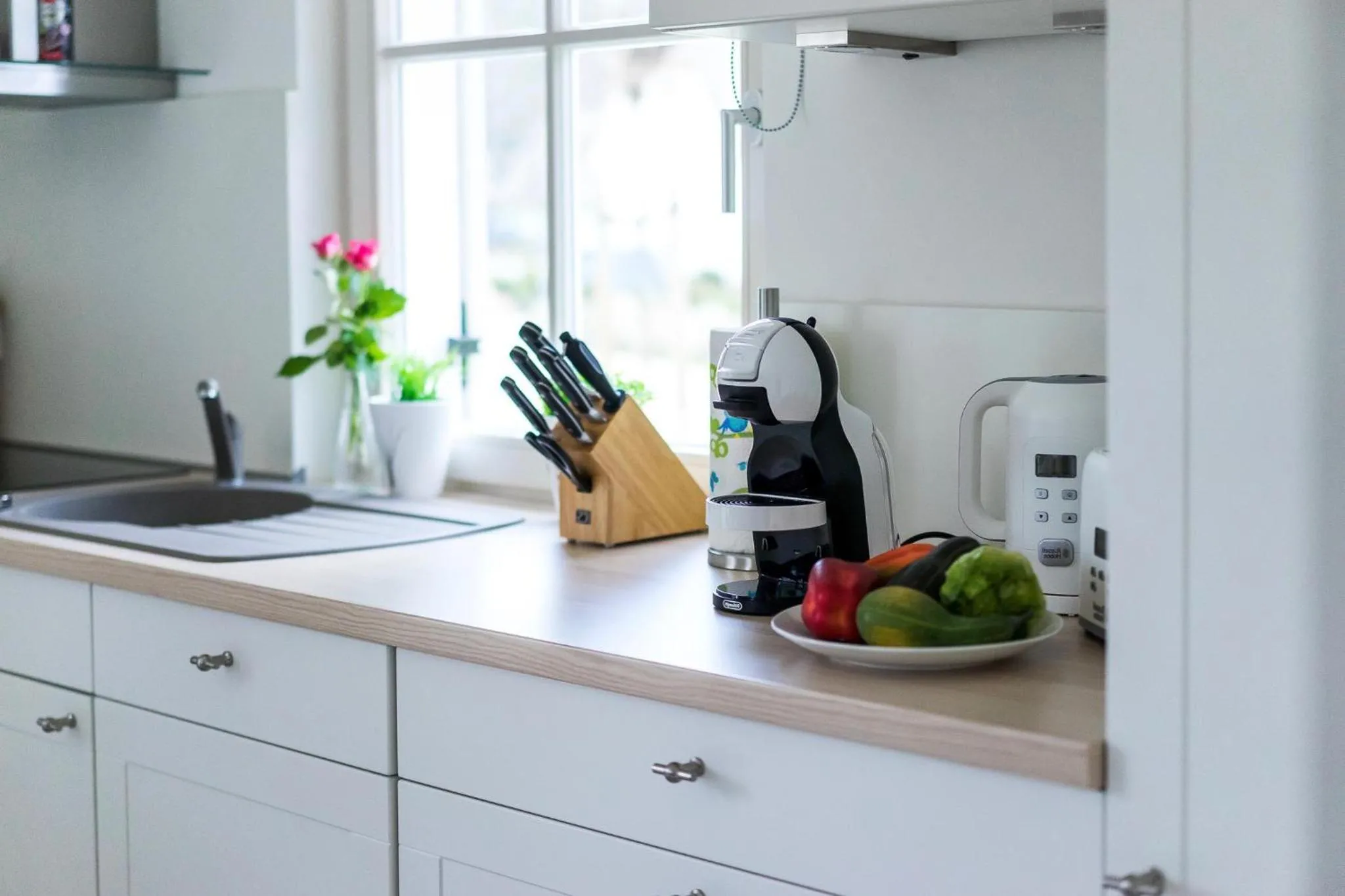 Kitchen or kitchenette in Ferienhaus Stella
