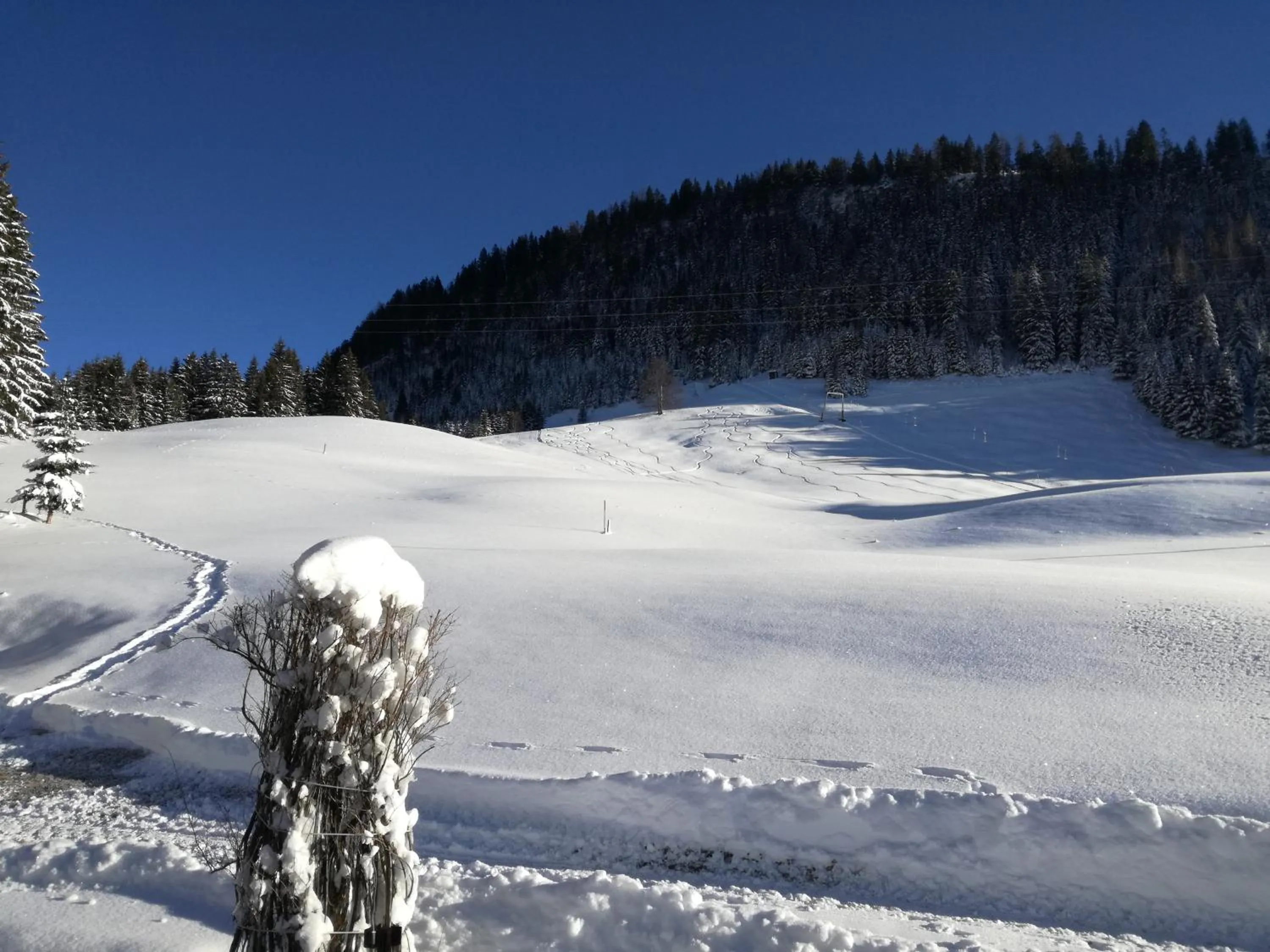 Winter in Haus Steinkarblick und Berghäusl