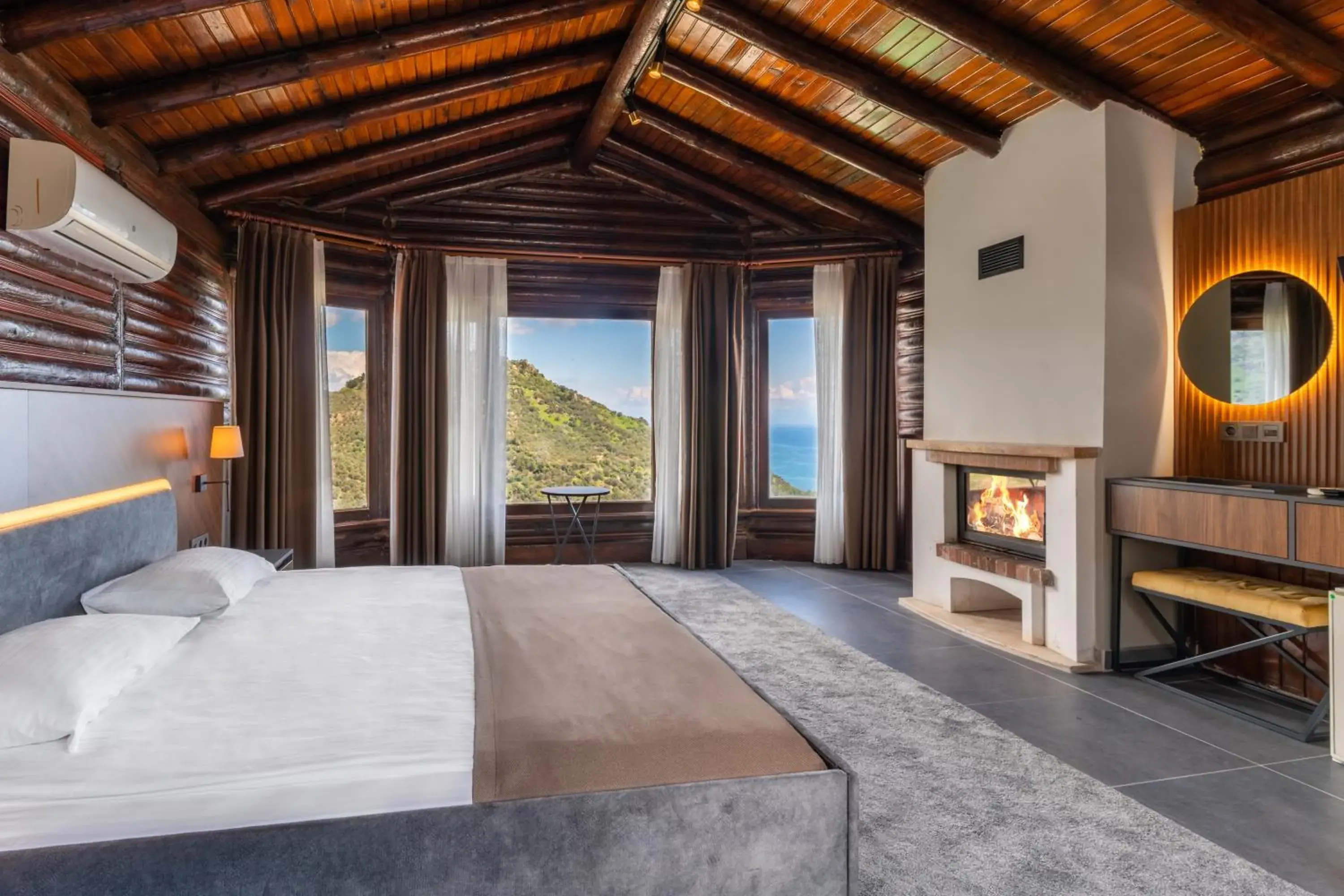 Duplex Room with Fireplace in Assos Kartal Yuvasi Hotel Duplex Room with Fireplace in Assos Kartal Yuvasi Hotel