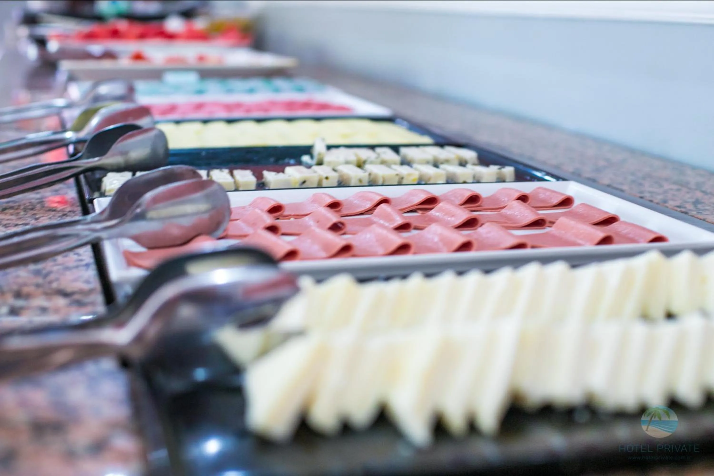 Buffet breakfast in Private Hotel