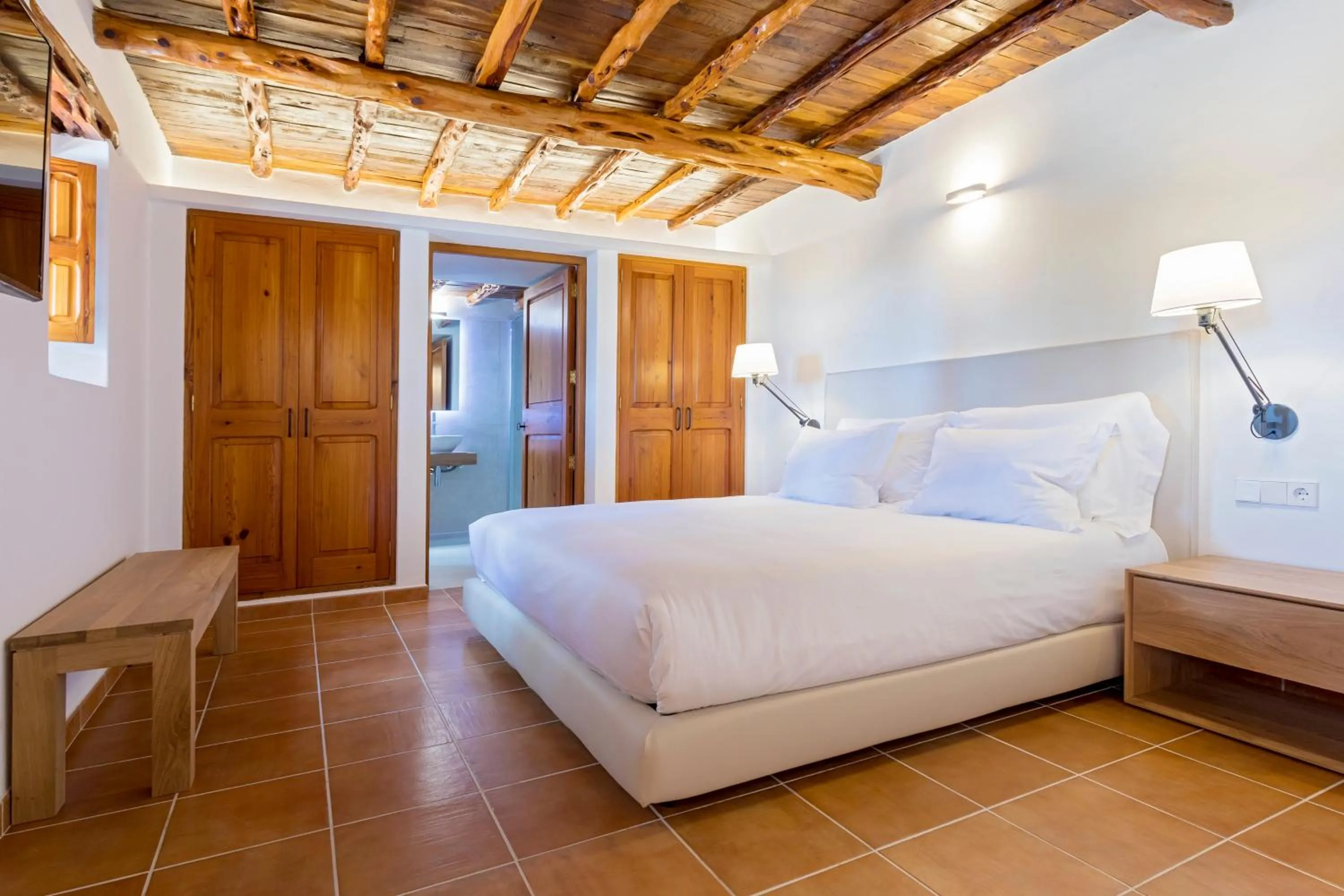 Bedroom, Bed in Agroturismo Can Toni Xumeu - Adults Only
