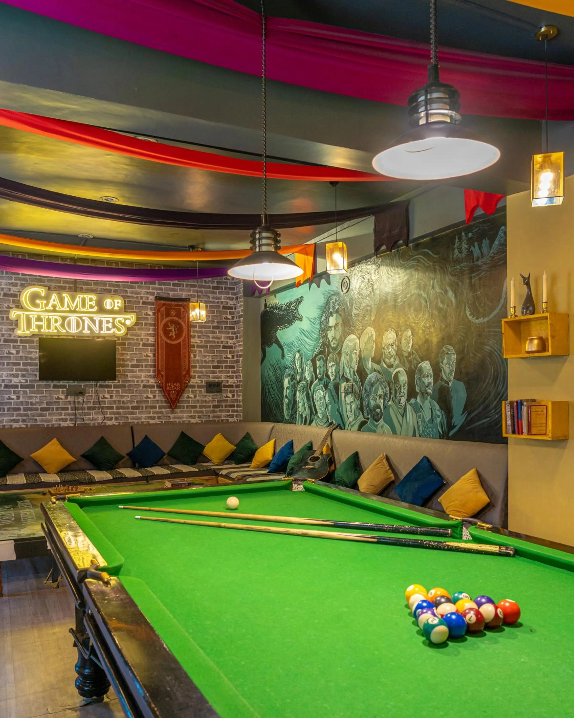 Game Room in Whoopers Hostel Kasol