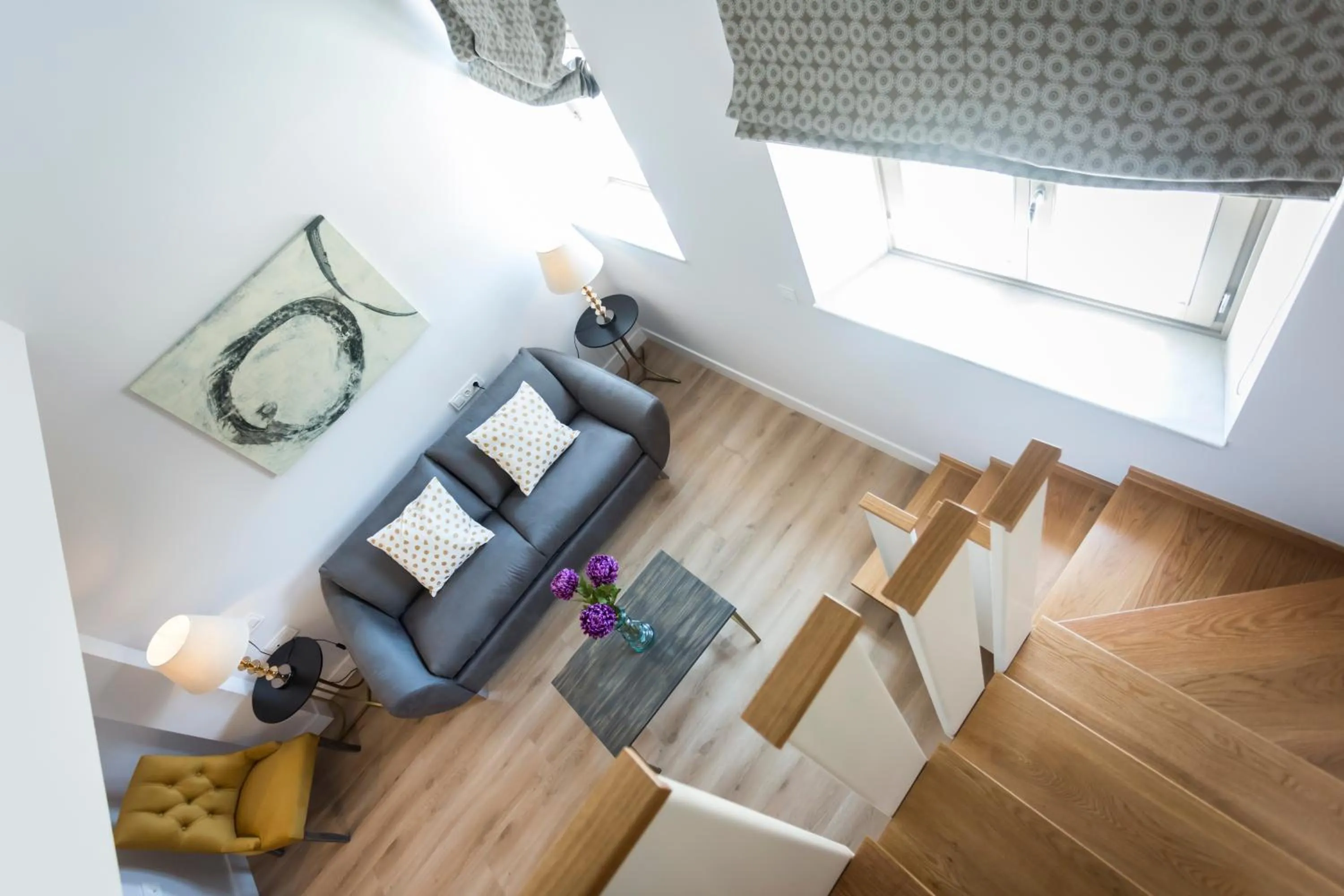 Living room in Casa de la Merced Suites