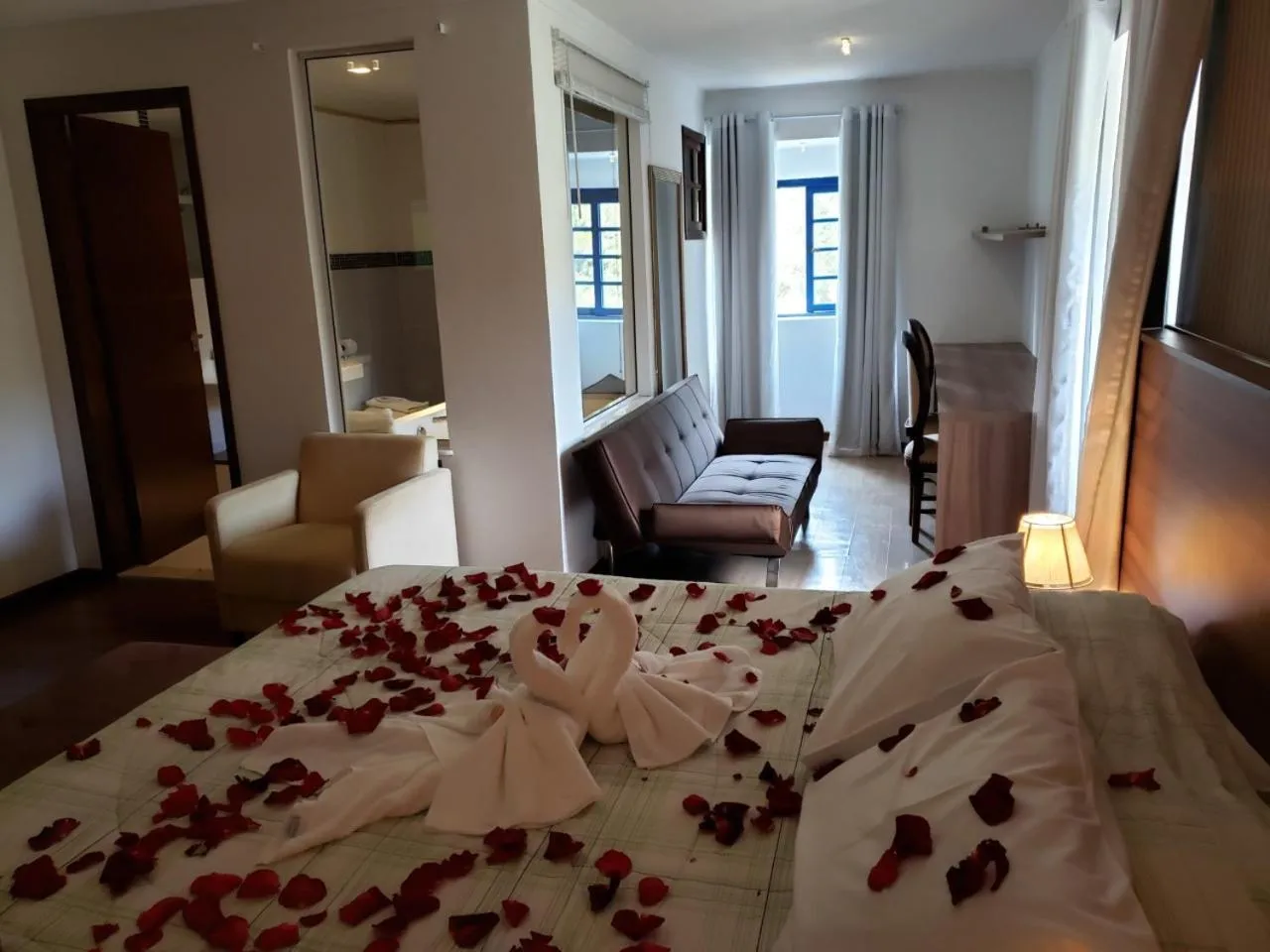 Bed in Golden Forest Pousada