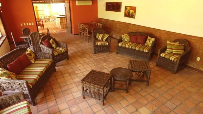 Communal lounge/ TV room in Pousada Bichelenga