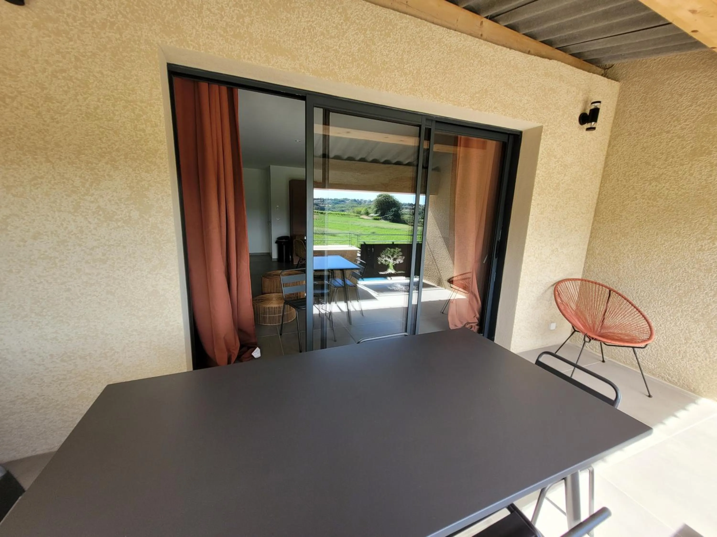 Patio in la bastide de l'adrech