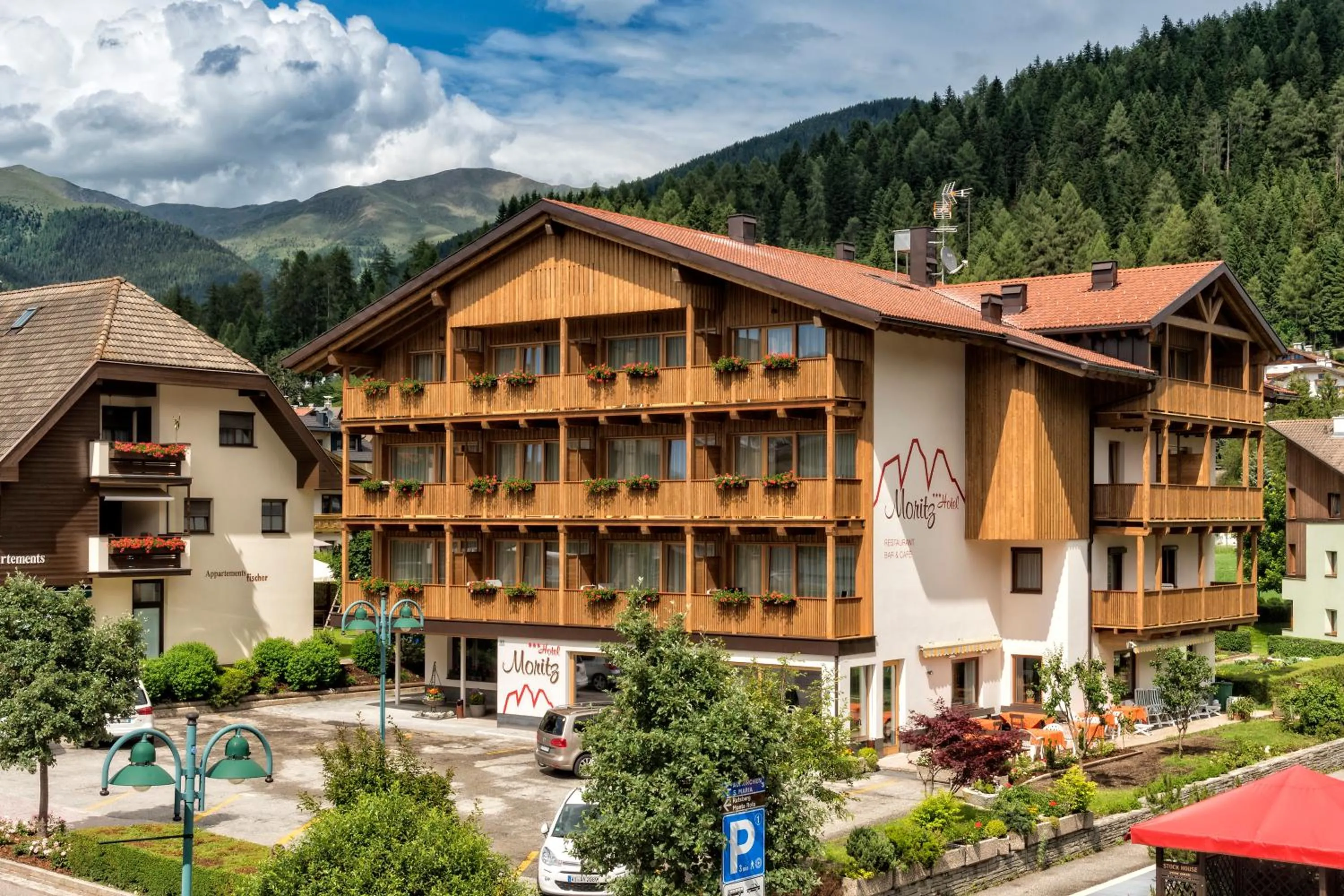 Property building in Hotel Moritz
