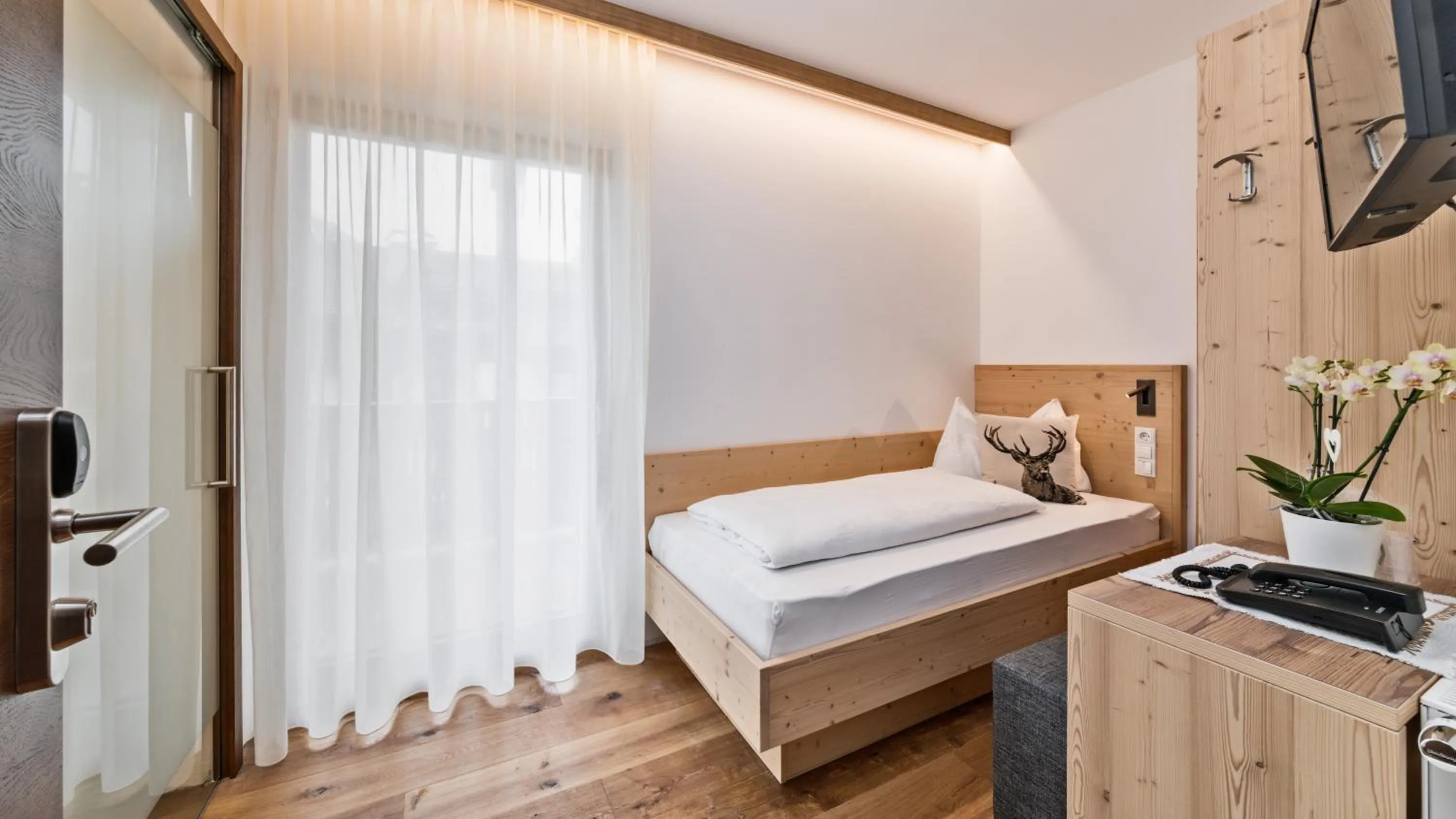 Bed in Hotel Moritz