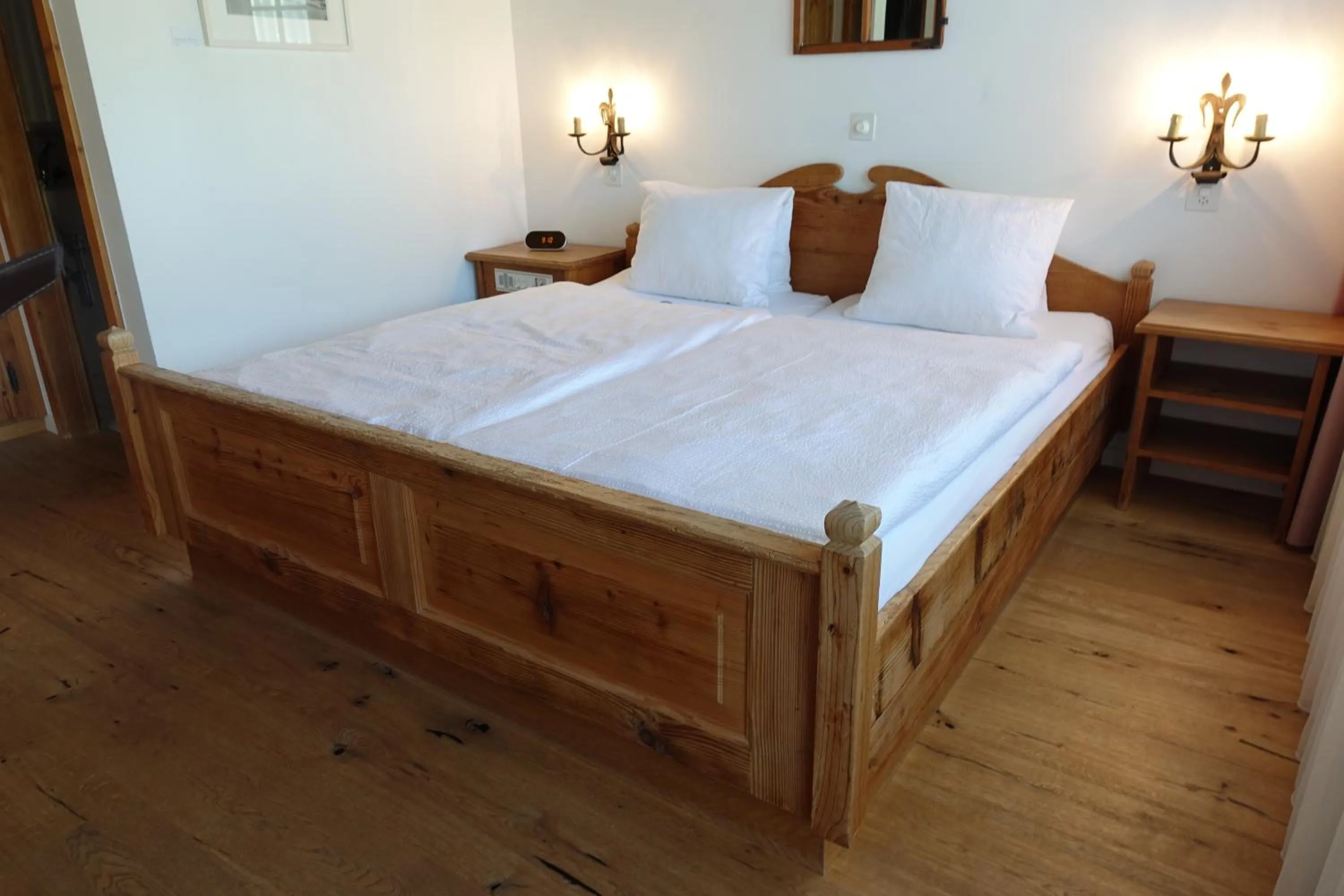 Bed in Hotel Restaurant Chesa