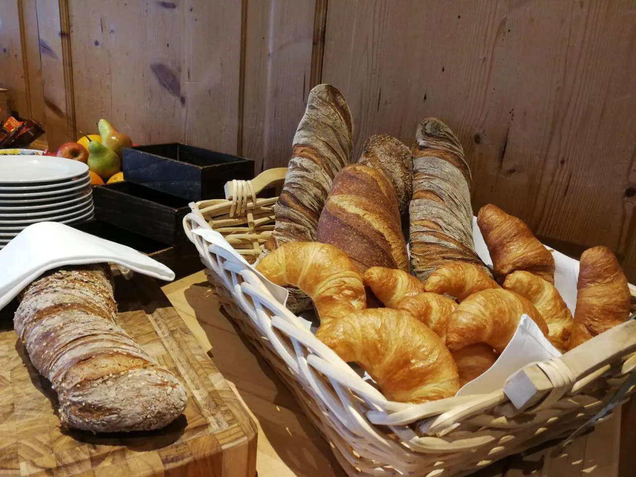 Breakfast in Hotel Restaurant Chesa