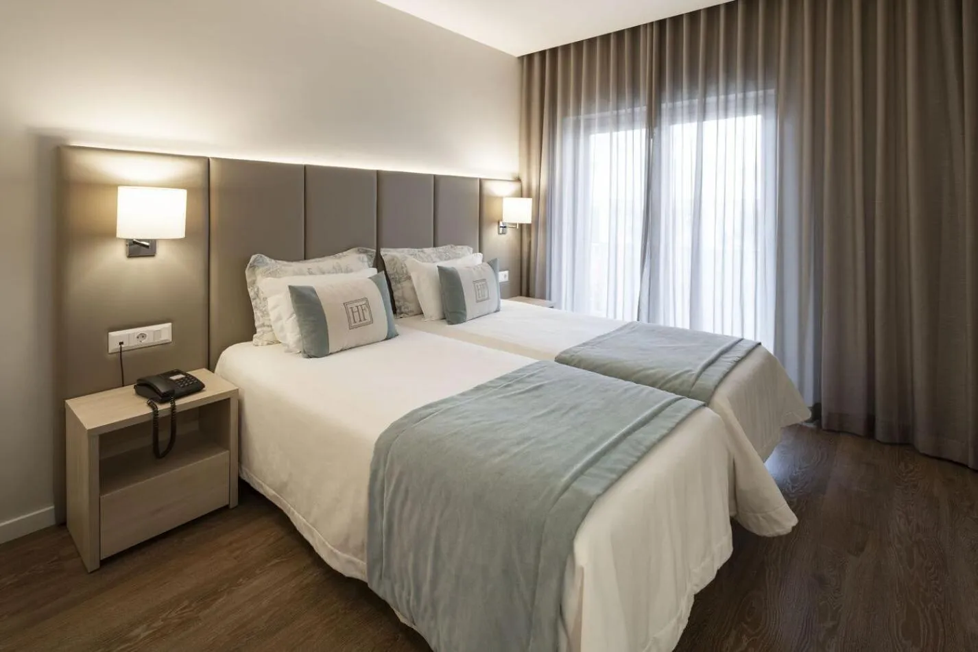 Bed in Hotel Fatima Center