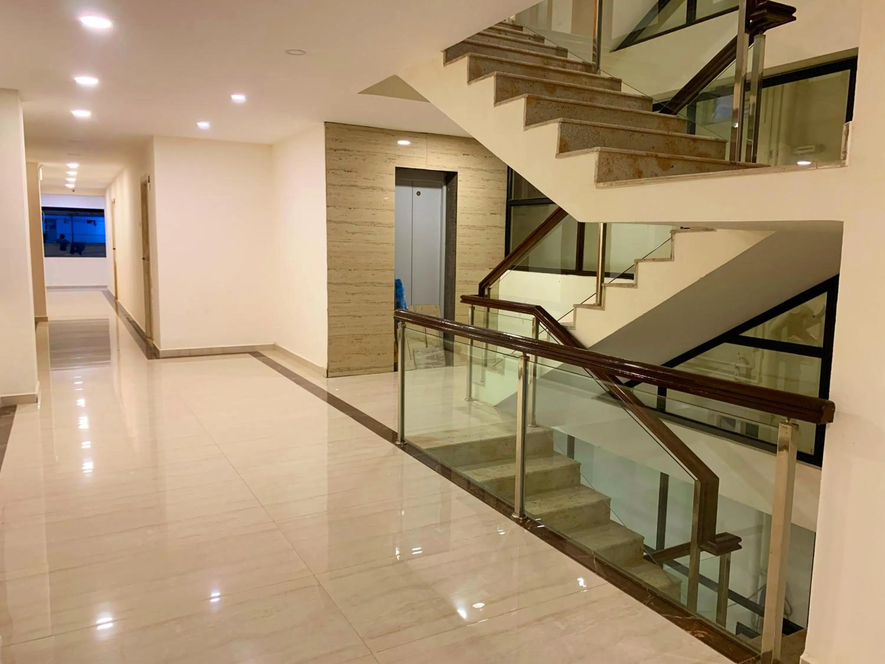 Inner courtyard view in Hotel Ramakrishna