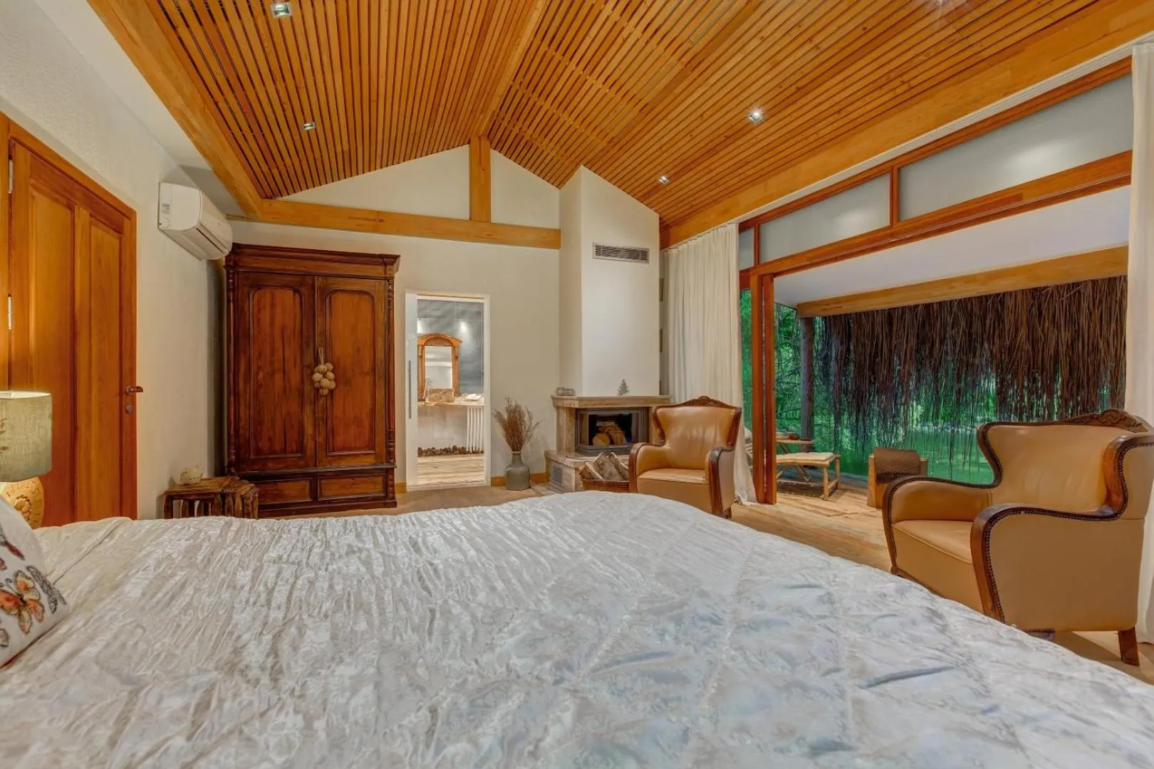 Balcony/Terrace, Bed in Olympos Lodge