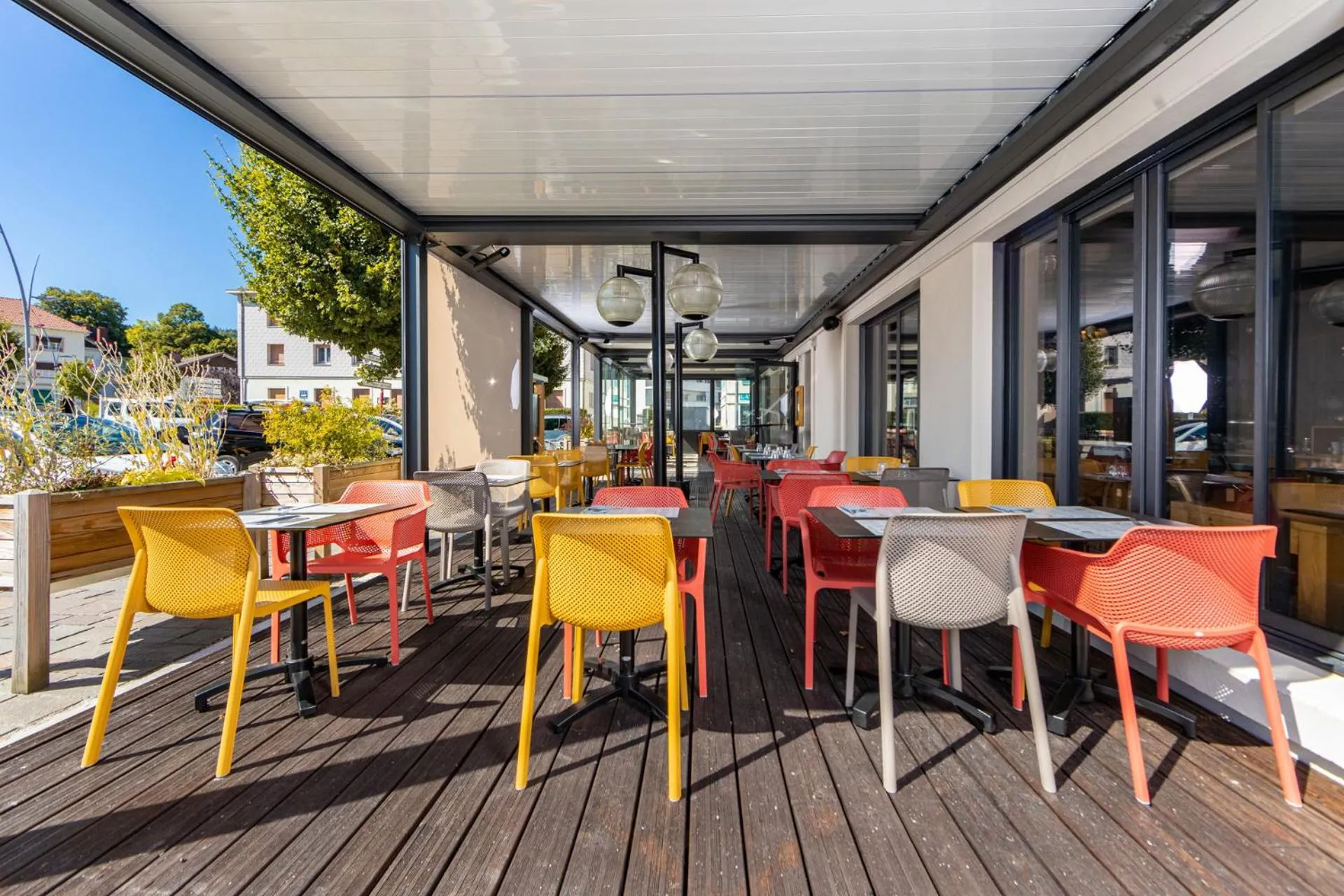 Balcony/Terrace in Hôtel Restaurant l'Aubergade