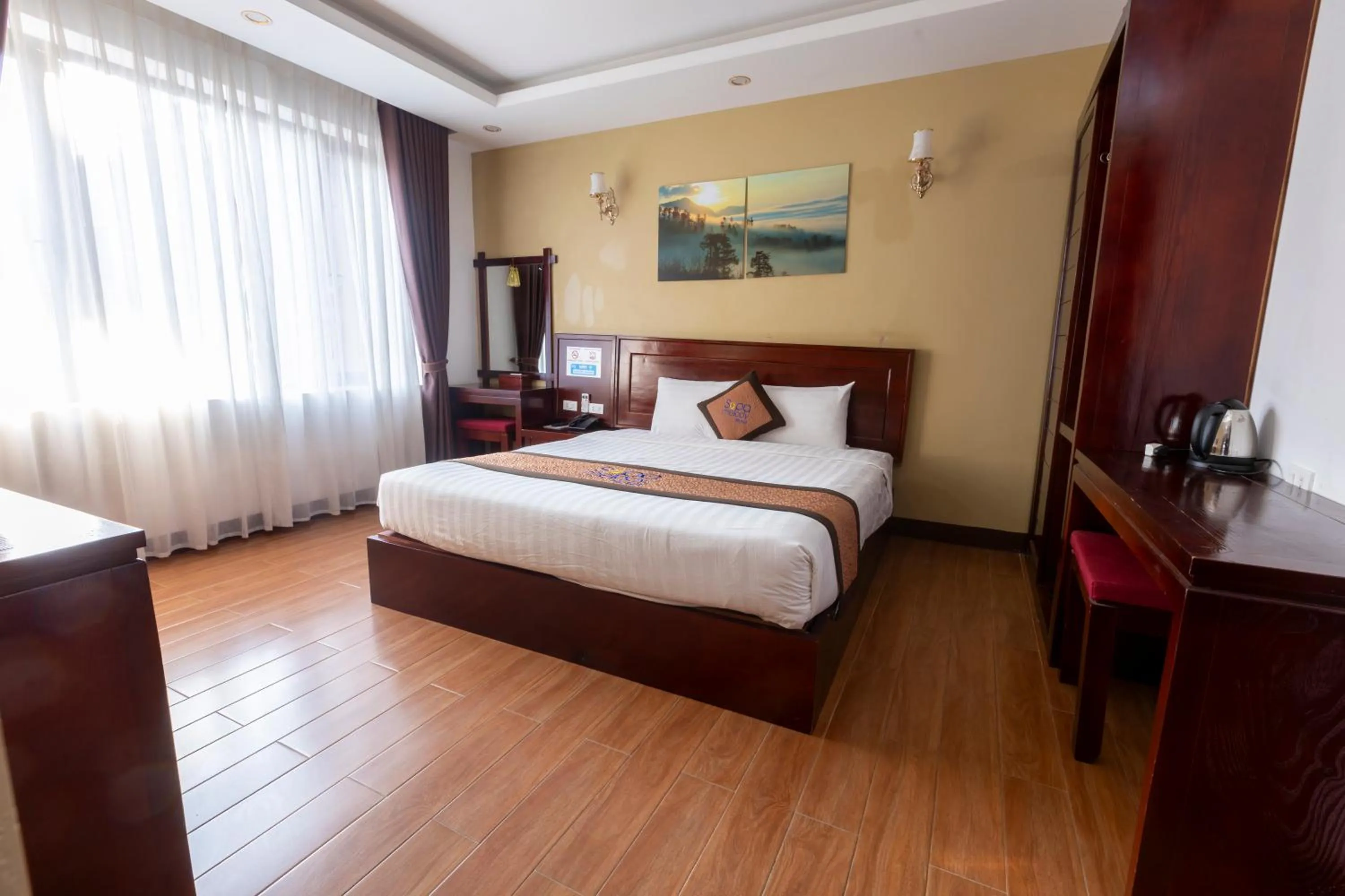 Bed in Sapa Melody Hotel