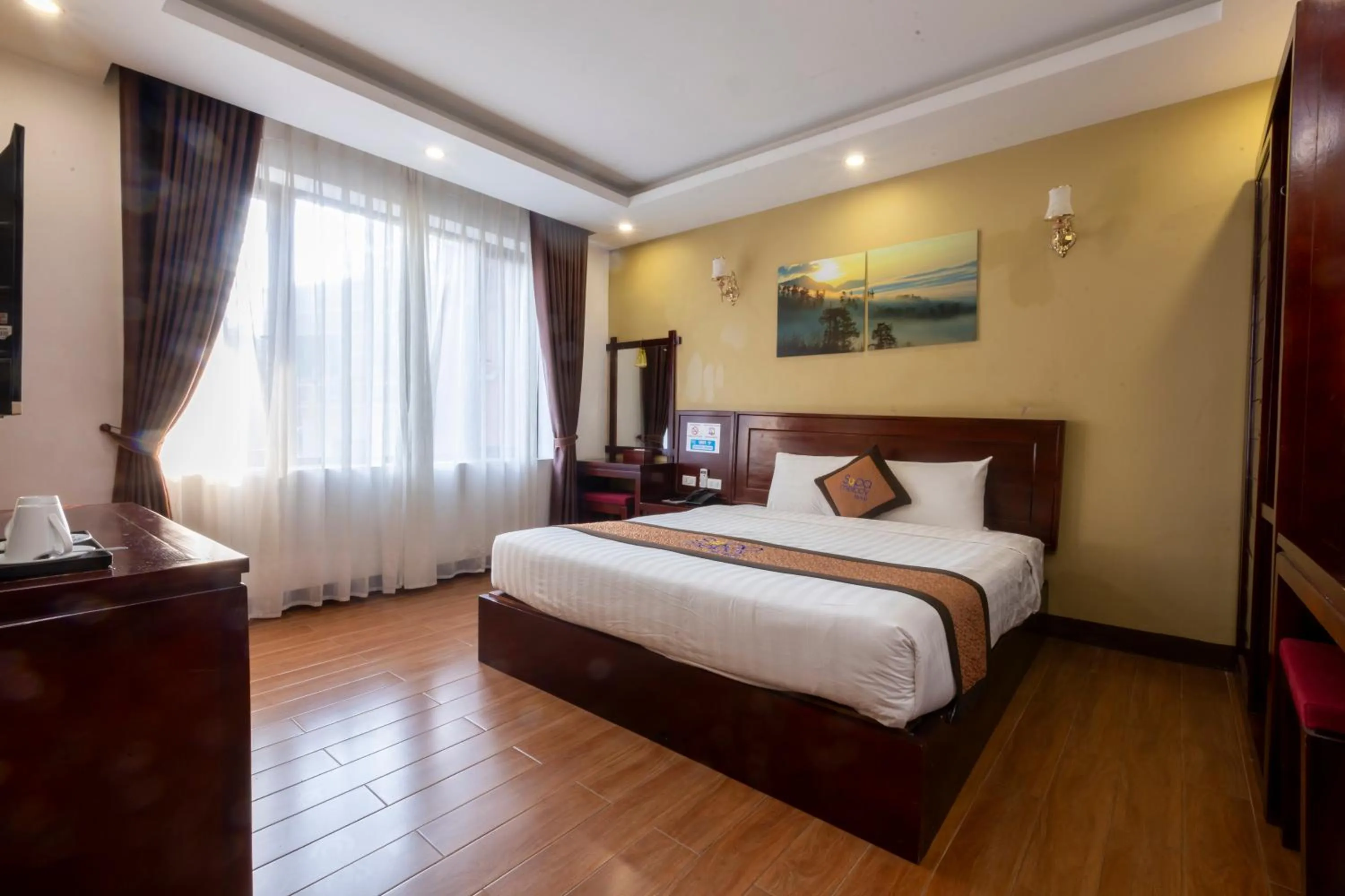 Bed in Sapa Melody Hotel