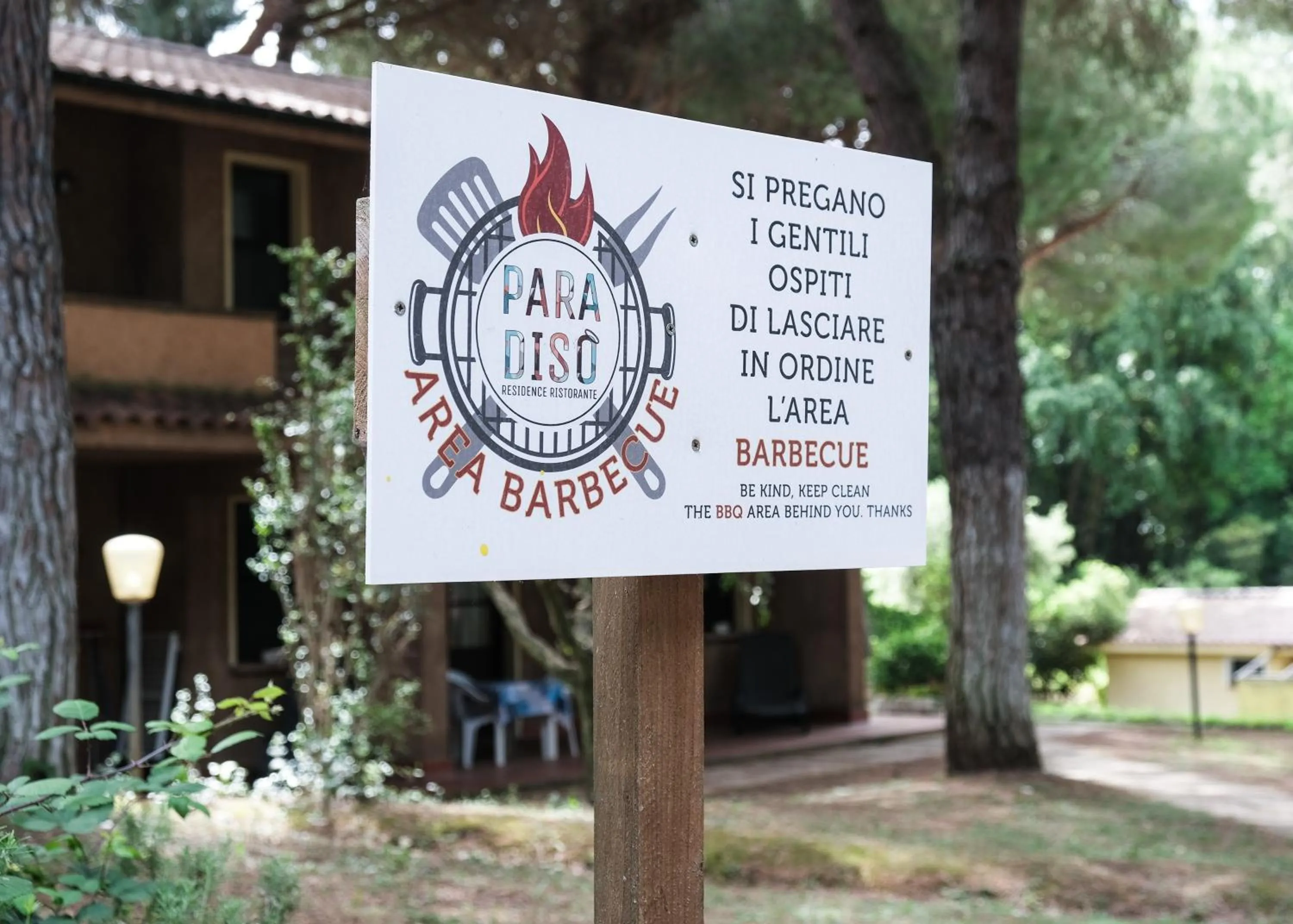 Garden view in Residence Ristorante Il Paradiso