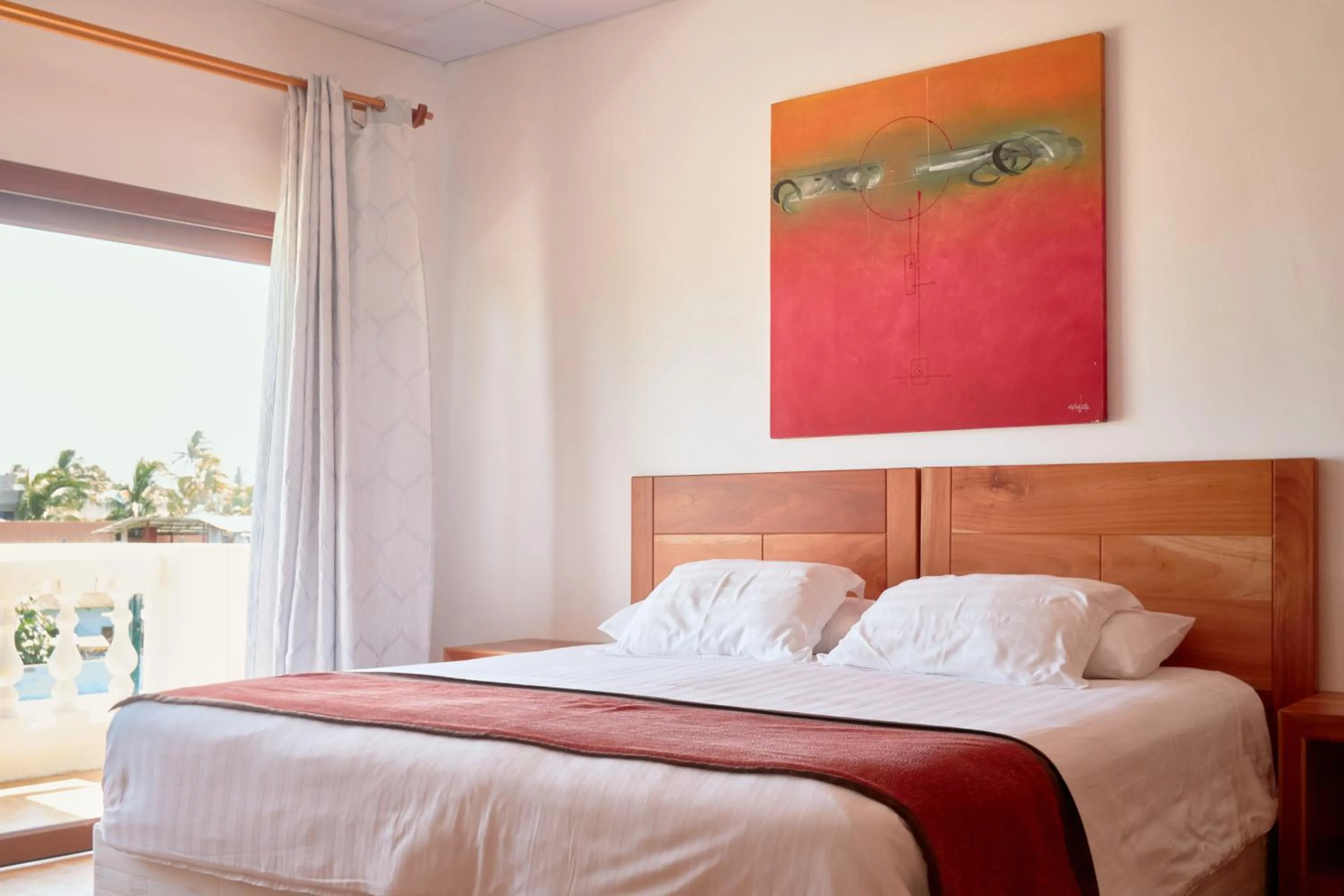 Bed in Hotel Albemarle Galapagos Beachfront