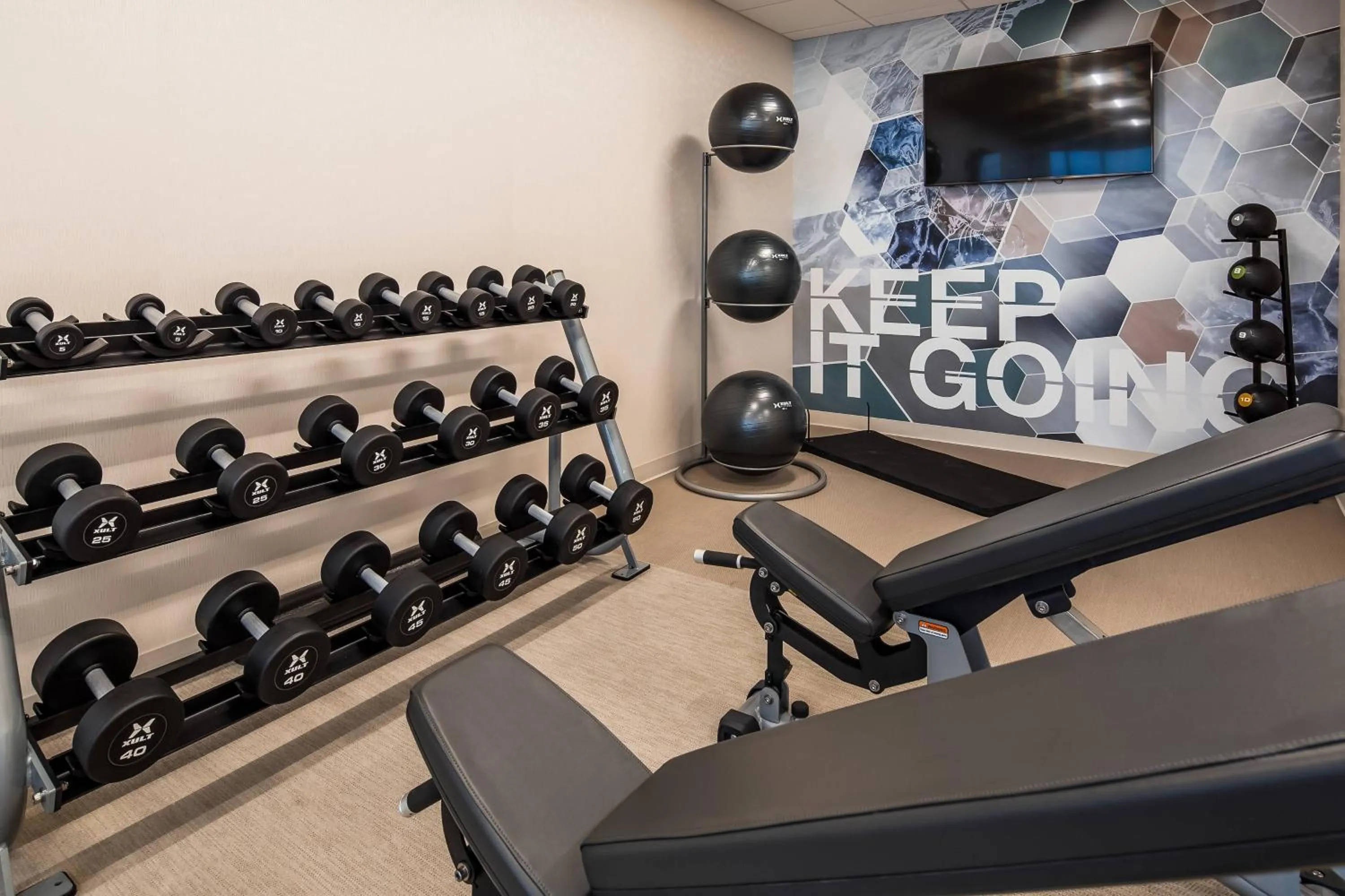 Fitness centre/facilities in SpringHill Suites by Marriott Chambersburg