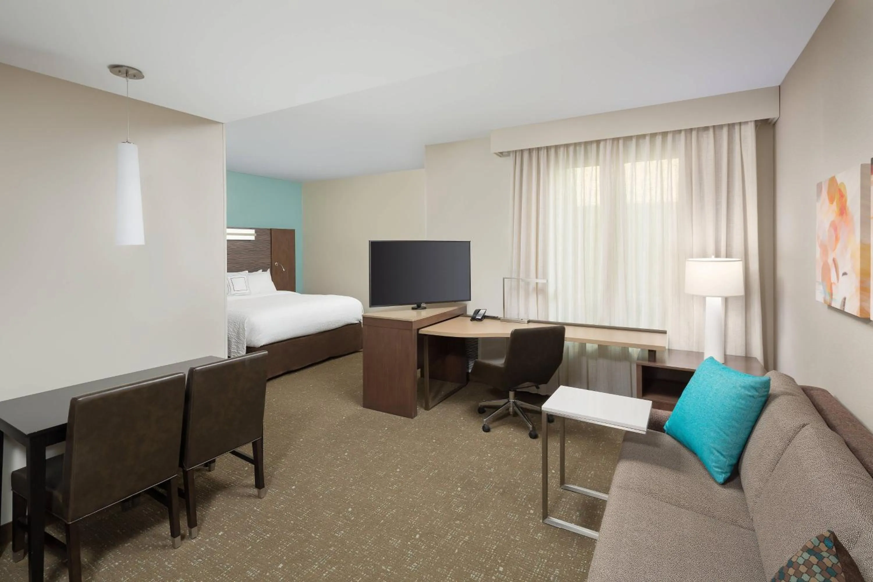 Bedroom, Bed in Residence Inn by Marriott Ontario Rancho Cucamonga