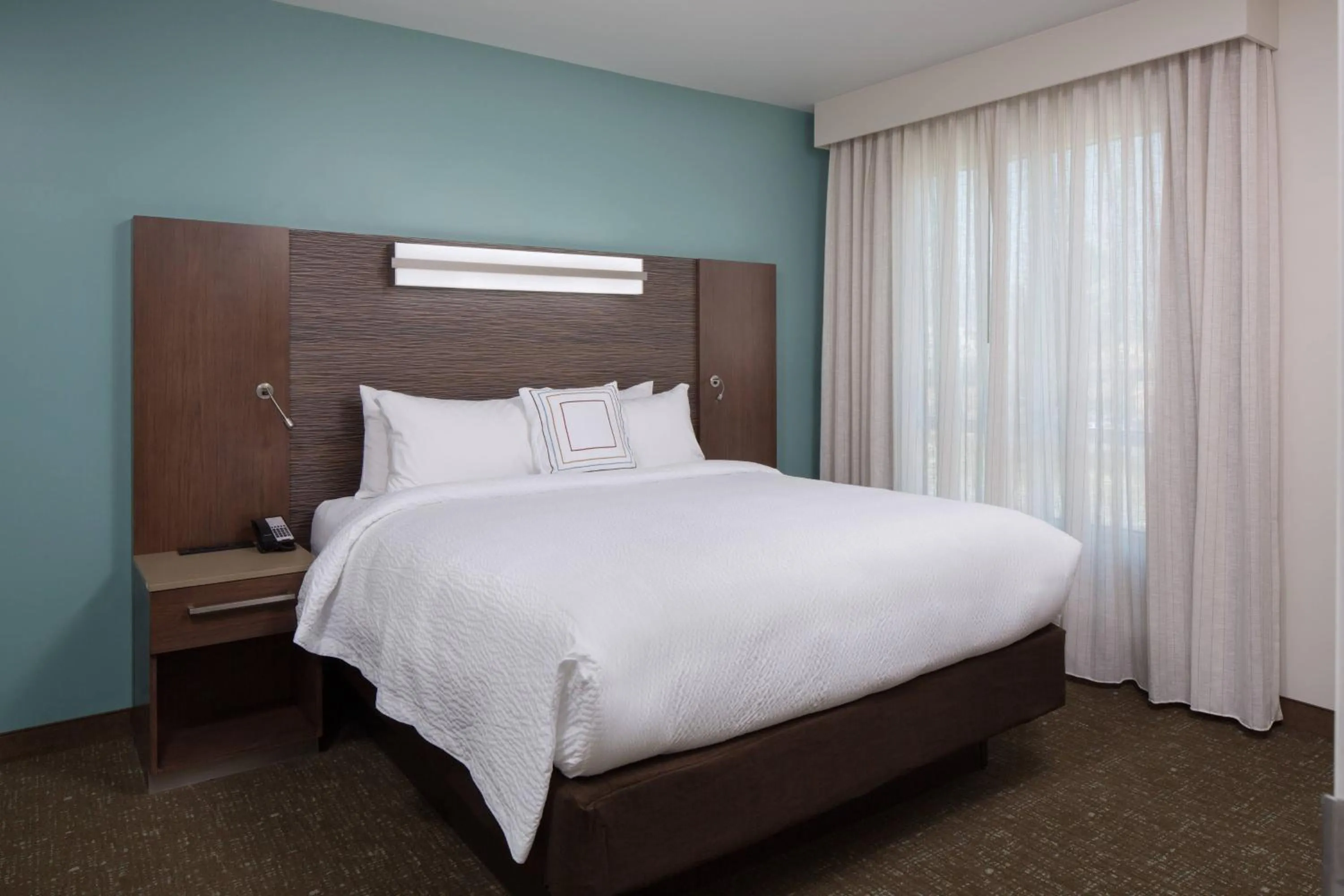 Bedroom, Bed in Residence Inn by Marriott Ontario Rancho Cucamonga