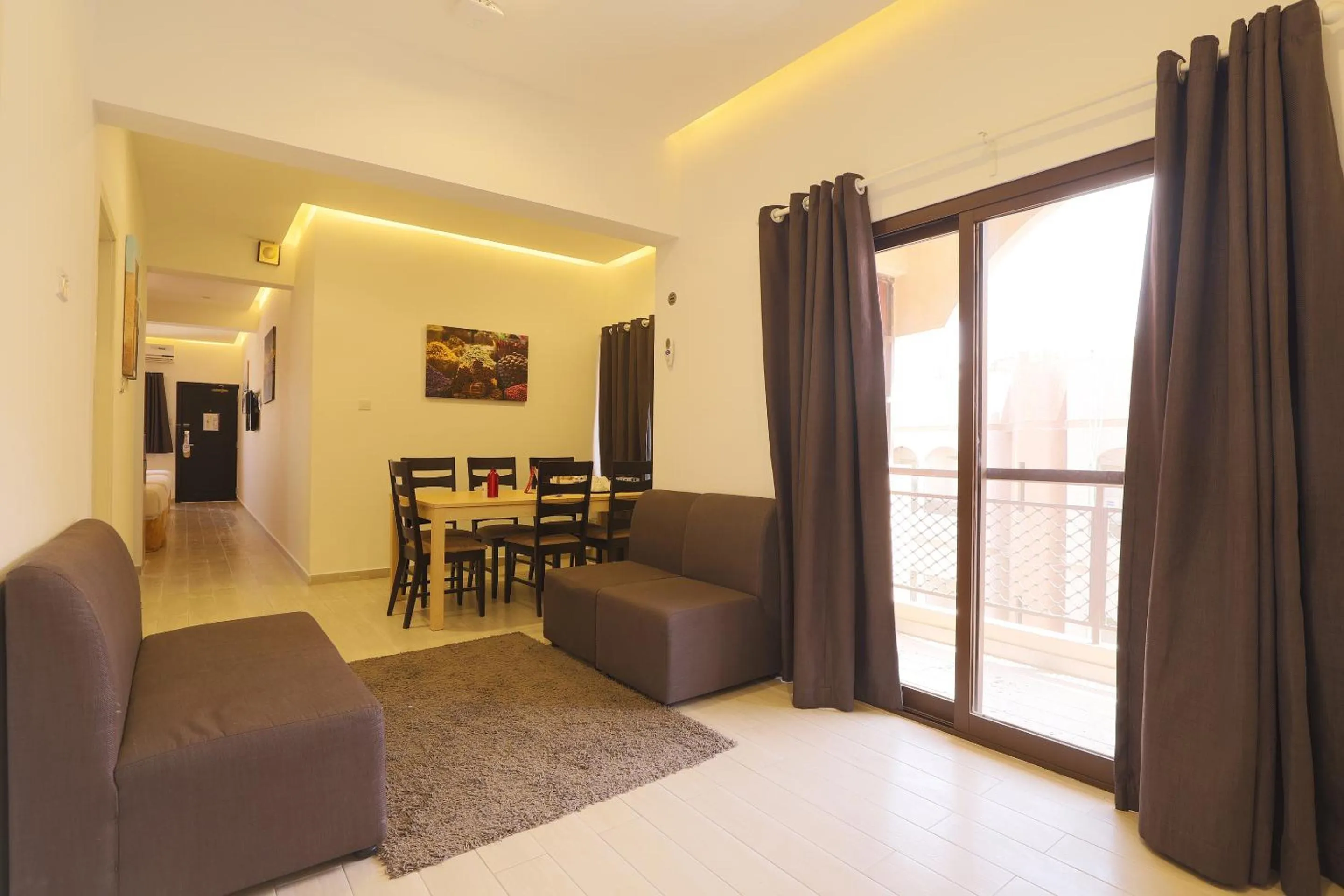 Seating area in 24 Gold Hotel