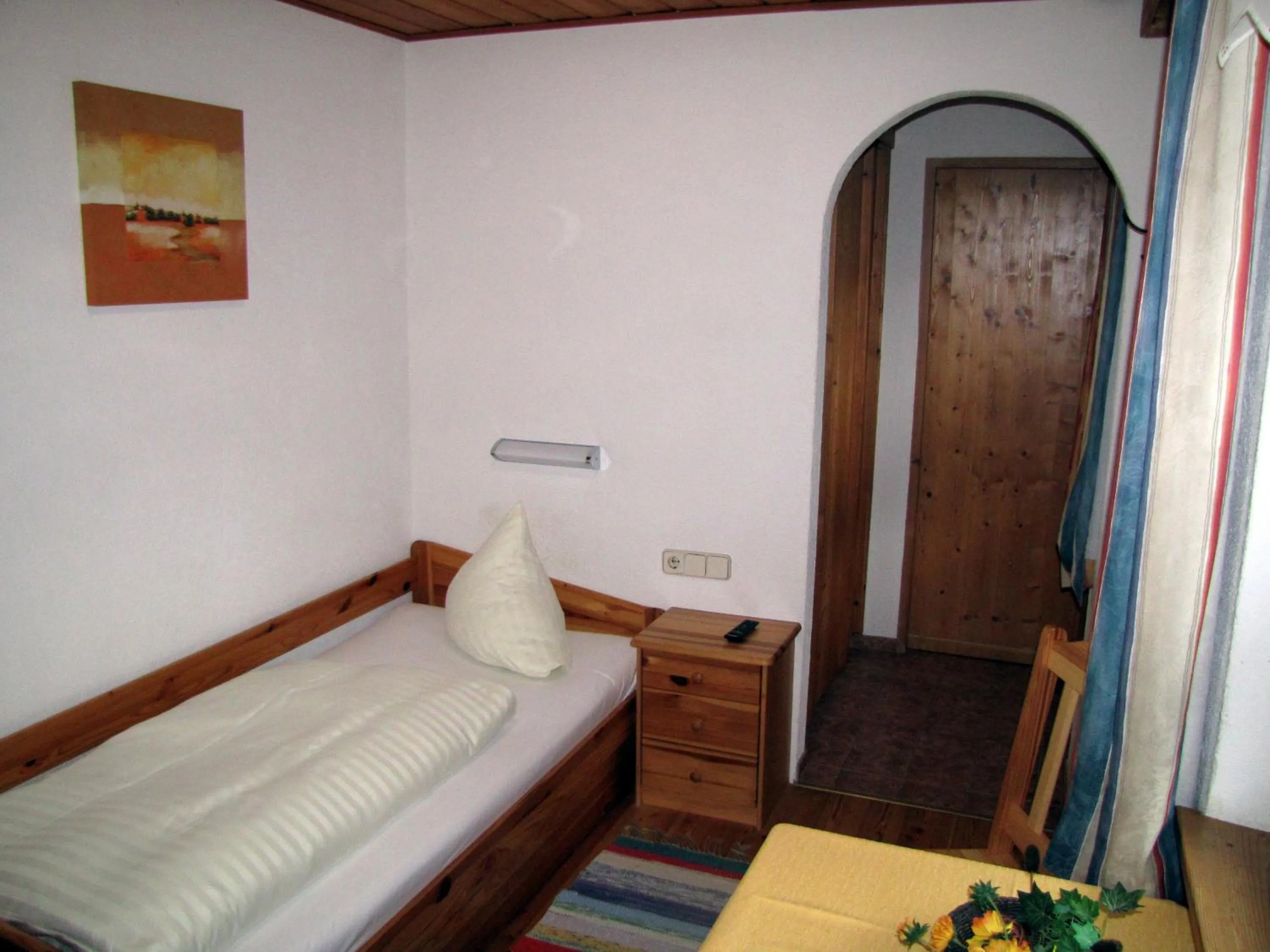 Decorative detail, Bed in Pension Sydler