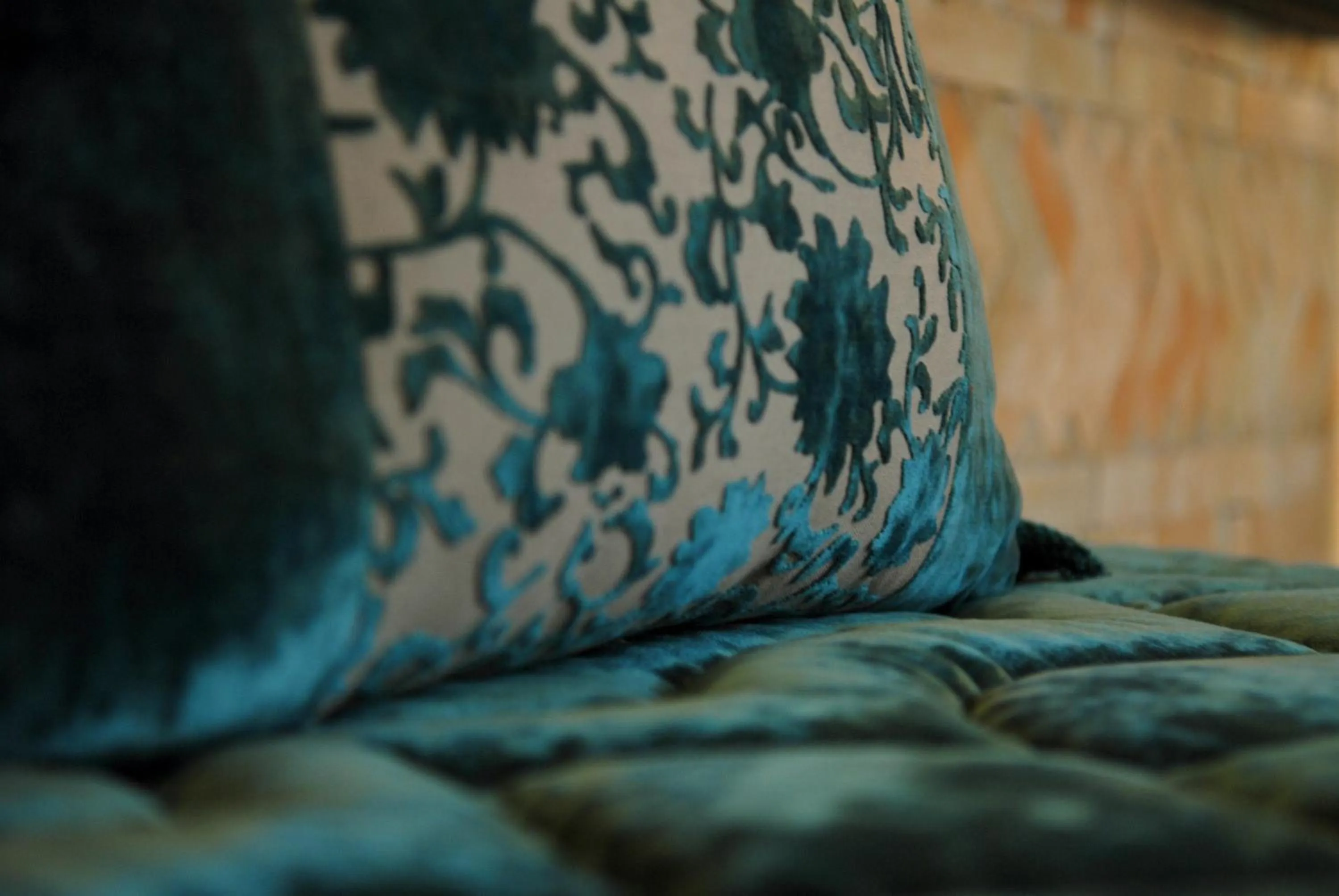 Living room, Bed in Riad La Maison Verte