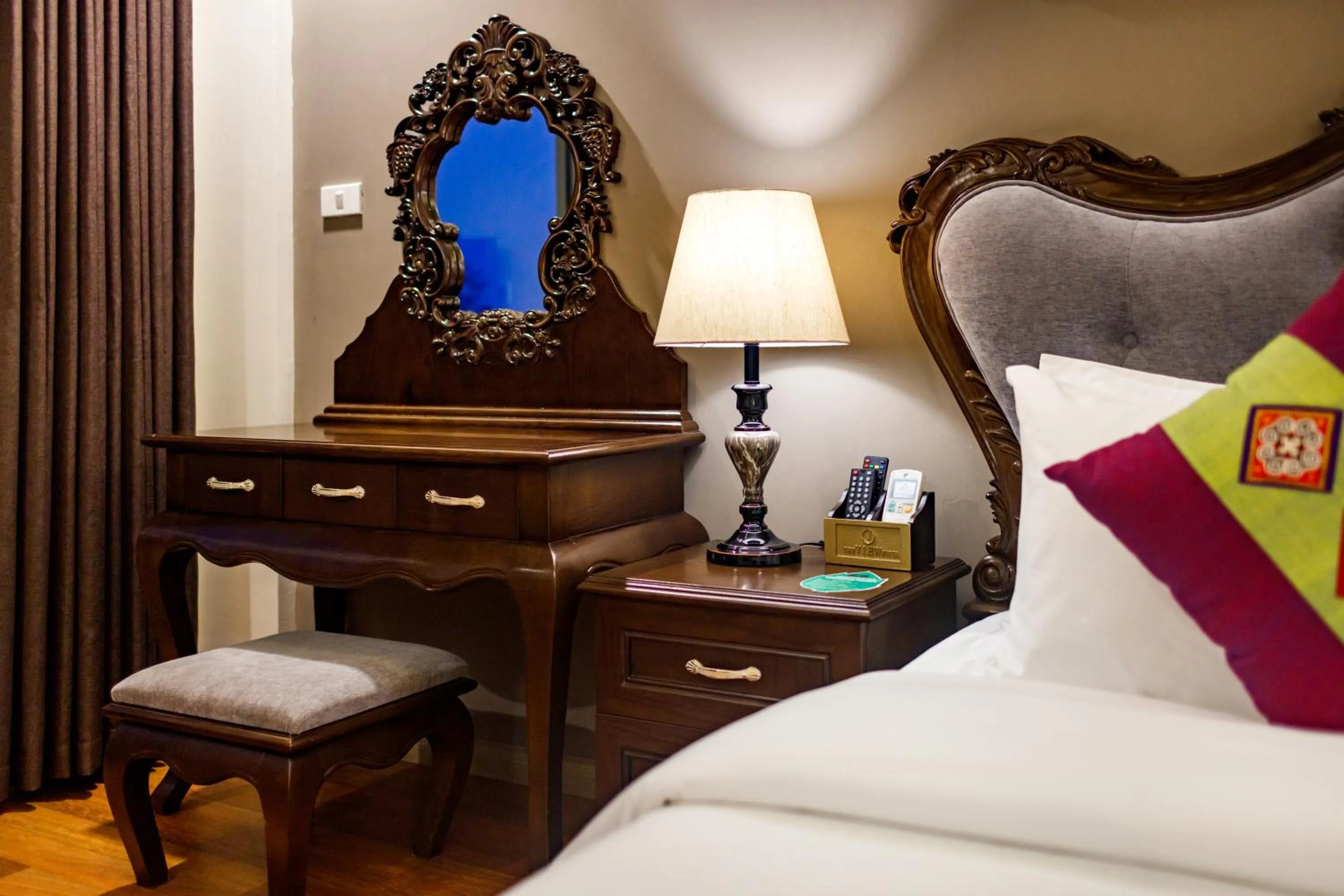 Bed in The View Sapa Hotel