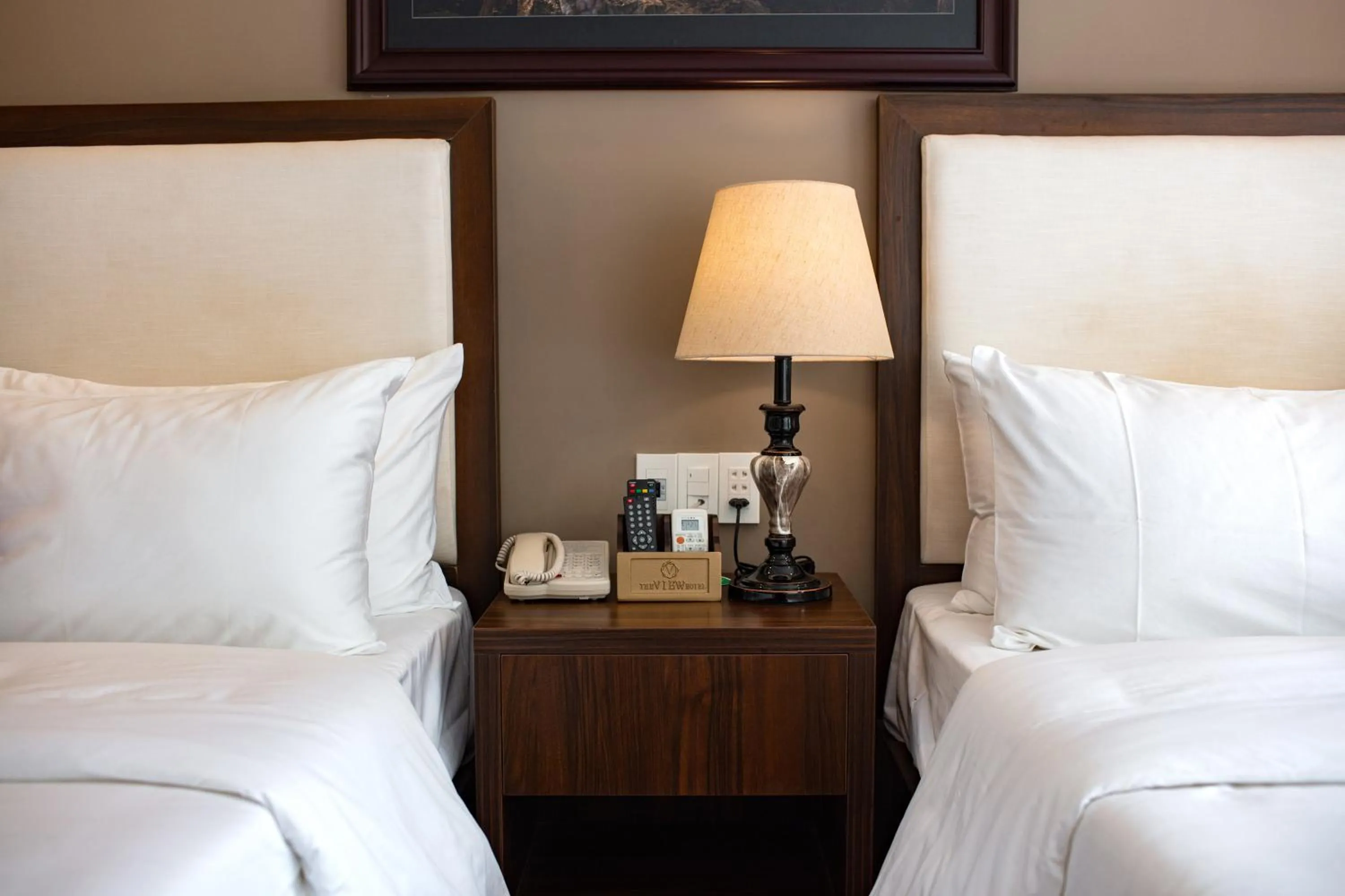 Bed in The View Sapa Hotel