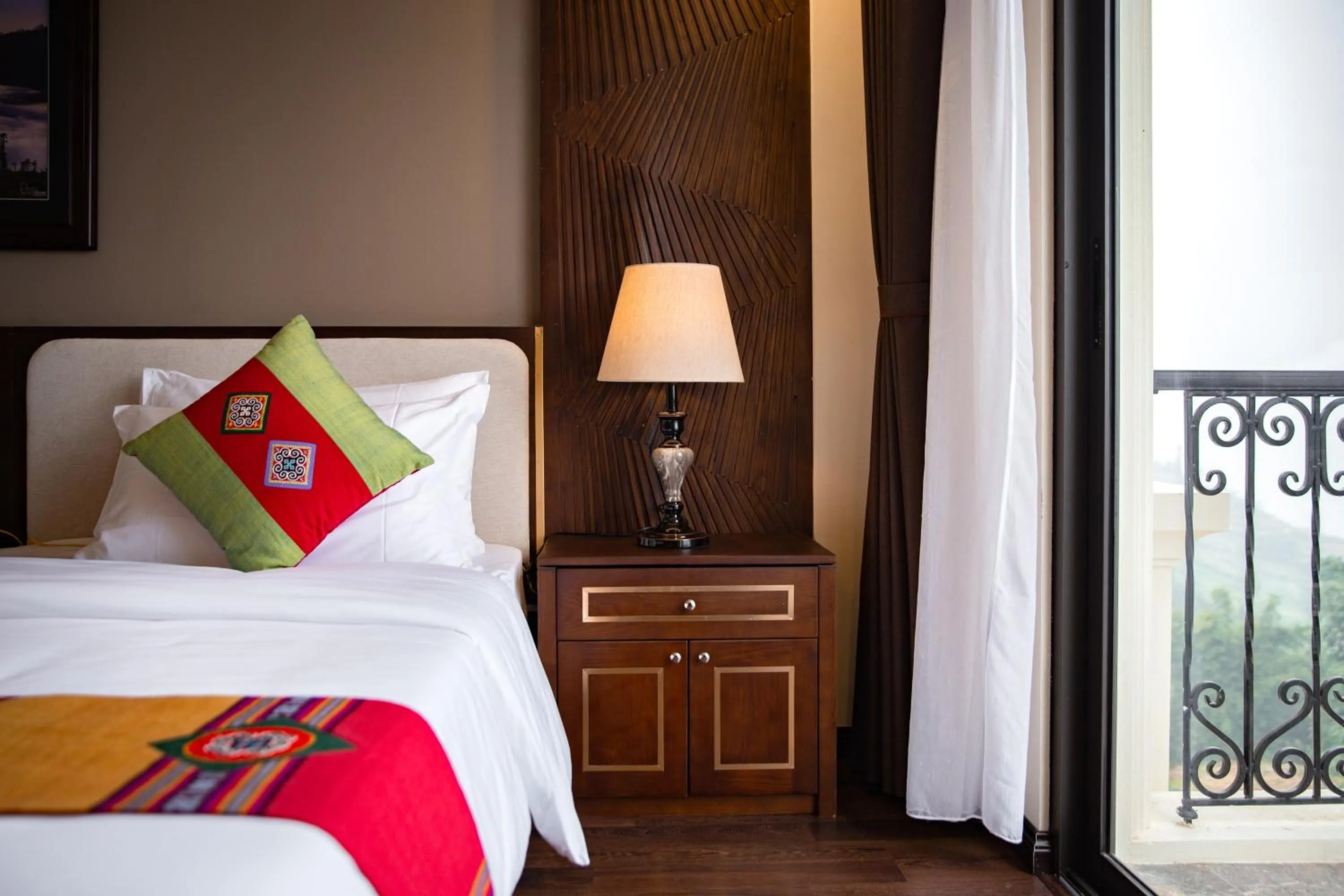 Bed in The View Sapa Hotel