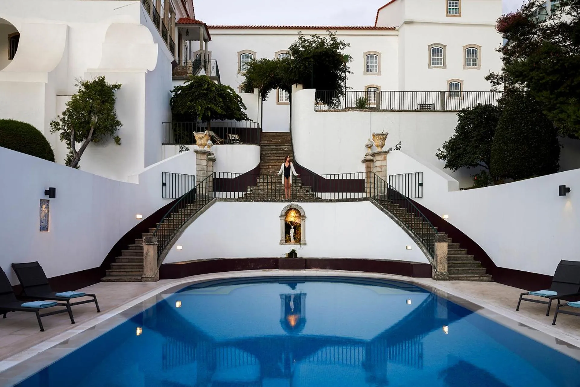 Pool view in Palacio da Lousa Boutique Hotel