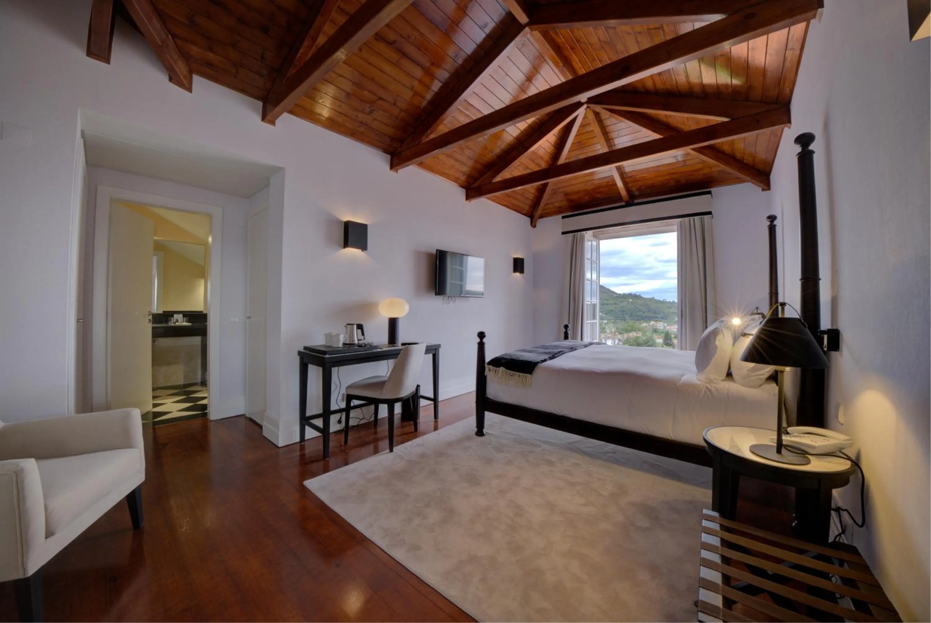 TV and multimedia, Bed in Palacio da Lousa Boutique Hotel