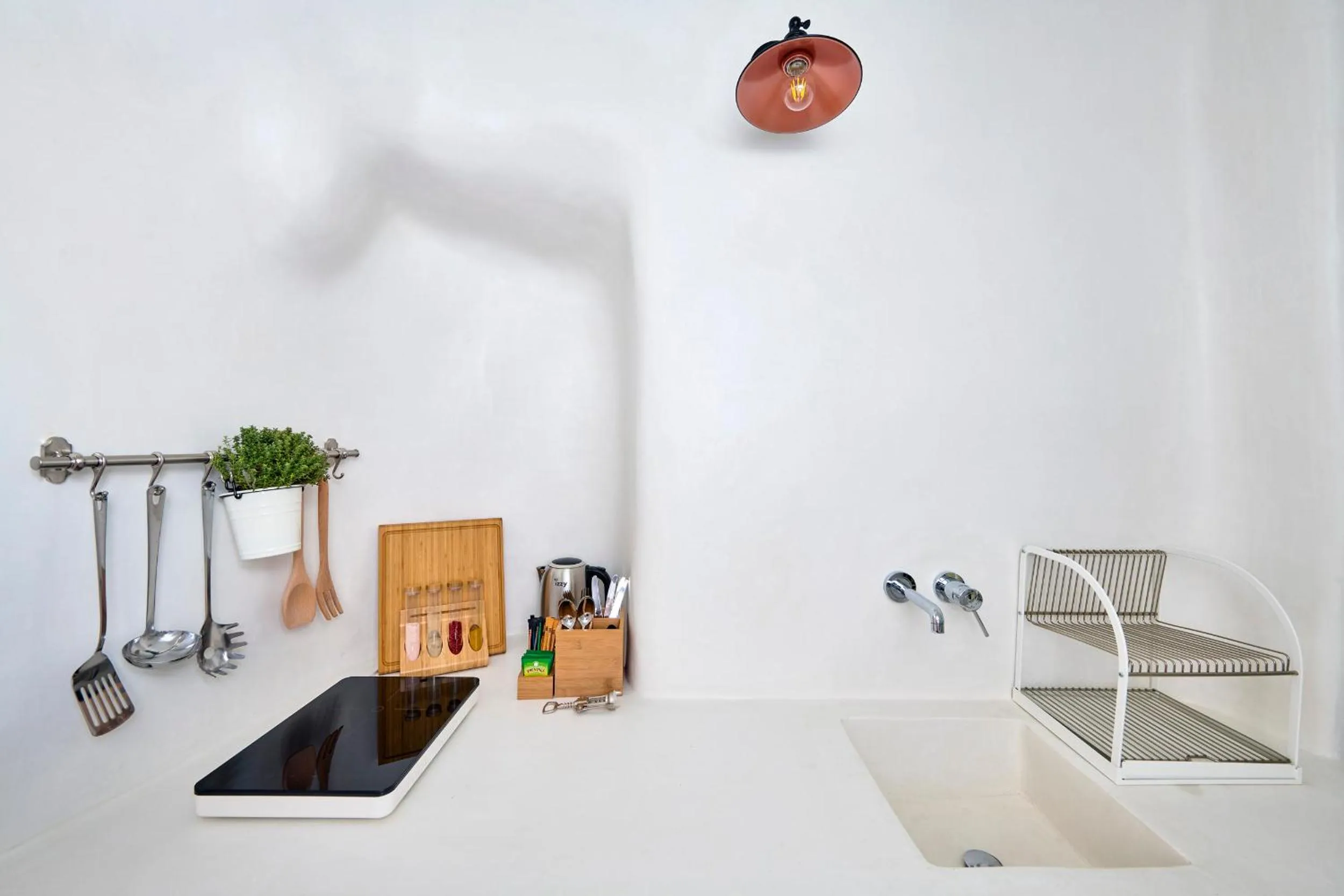 Kitchen or kitchenette in Cave Suite Oia