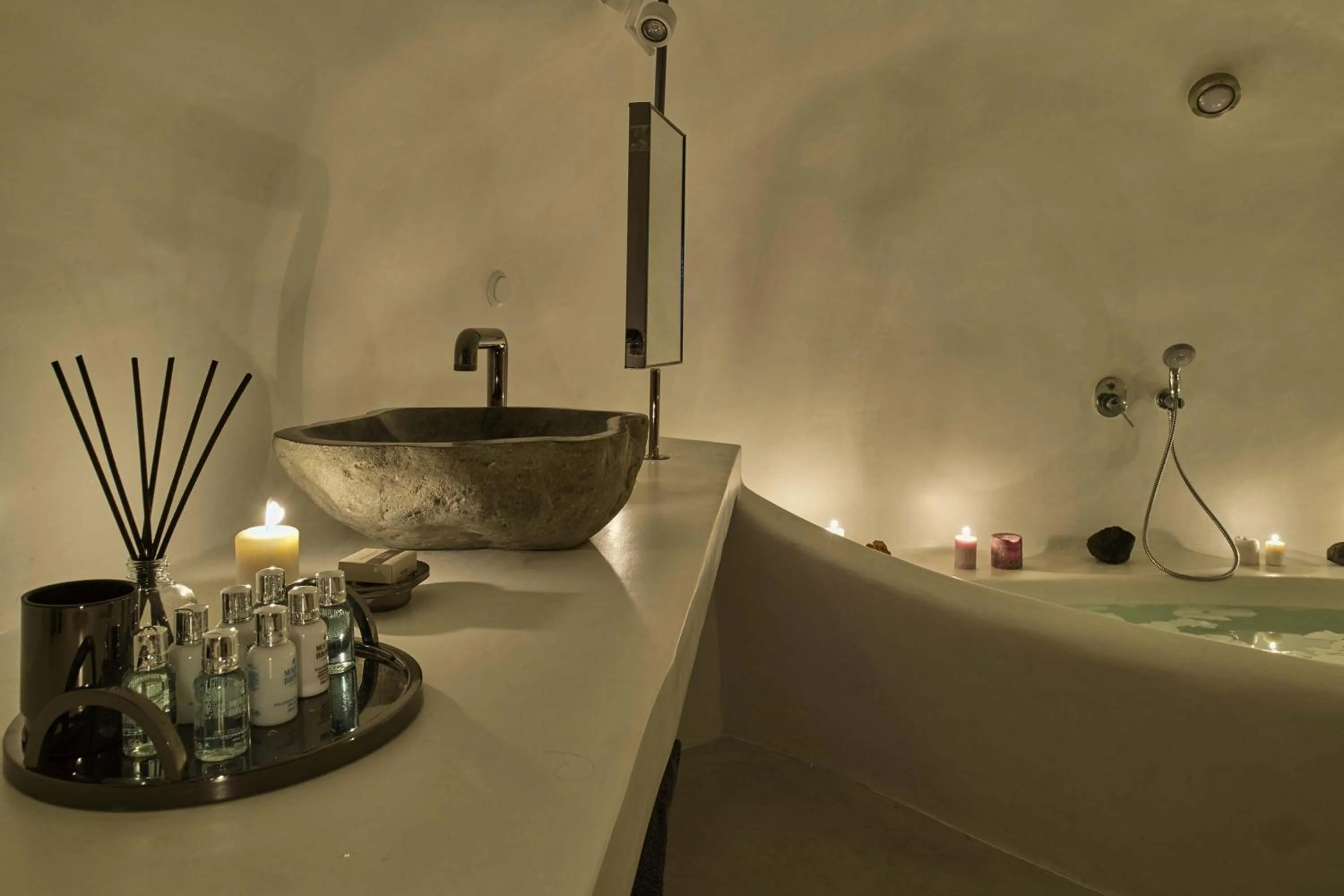 Bathroom in Cave Suite Oia