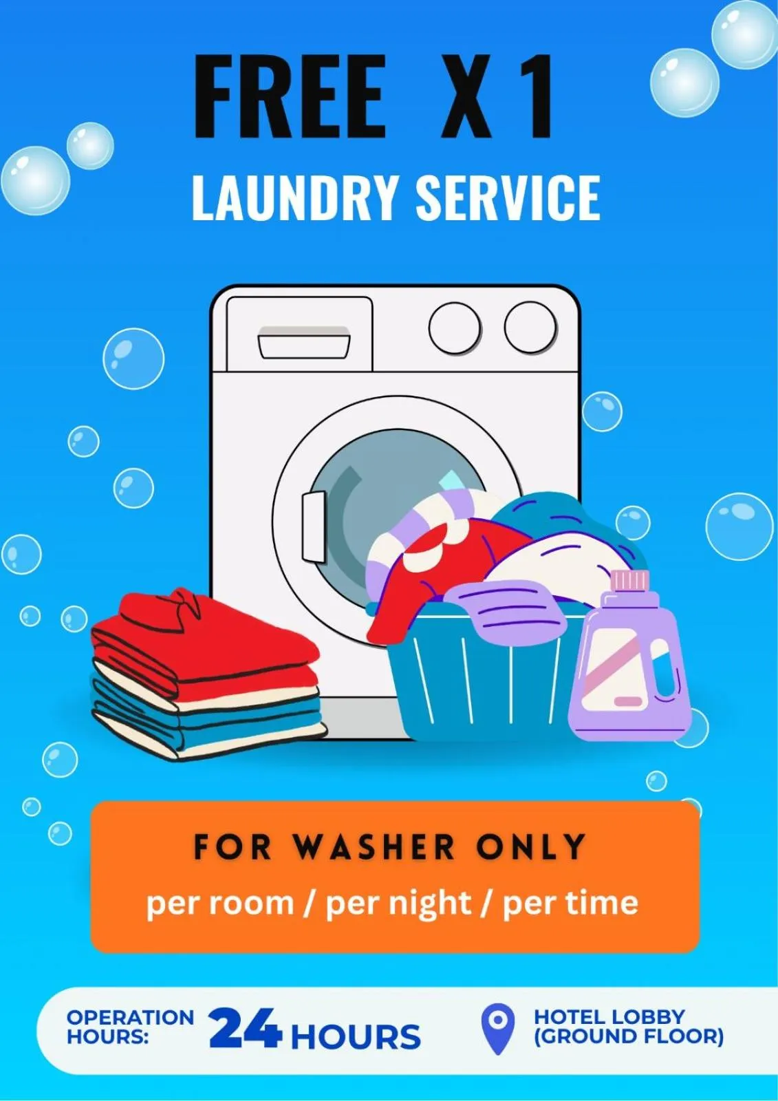 washing machine in Hotel Sentral Georgetown @ City Centre